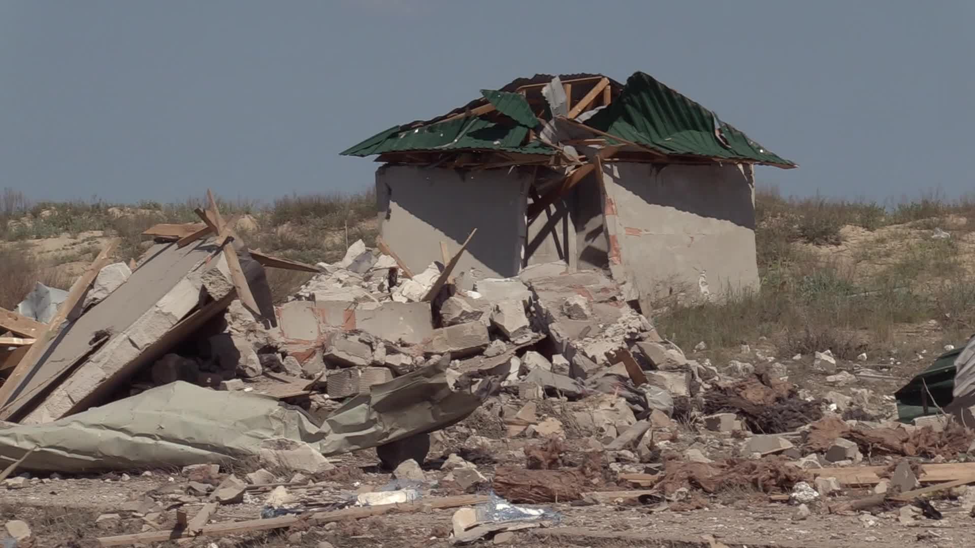 Aftermath of a rocket strike in Odesa region, amid Russian invasion in Ukraine