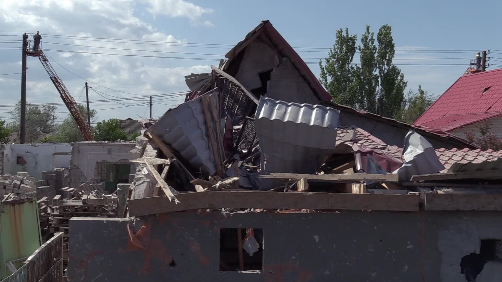 Aftermath of a rocket strike in Odesa region, amid Russian invasion in Ukraine