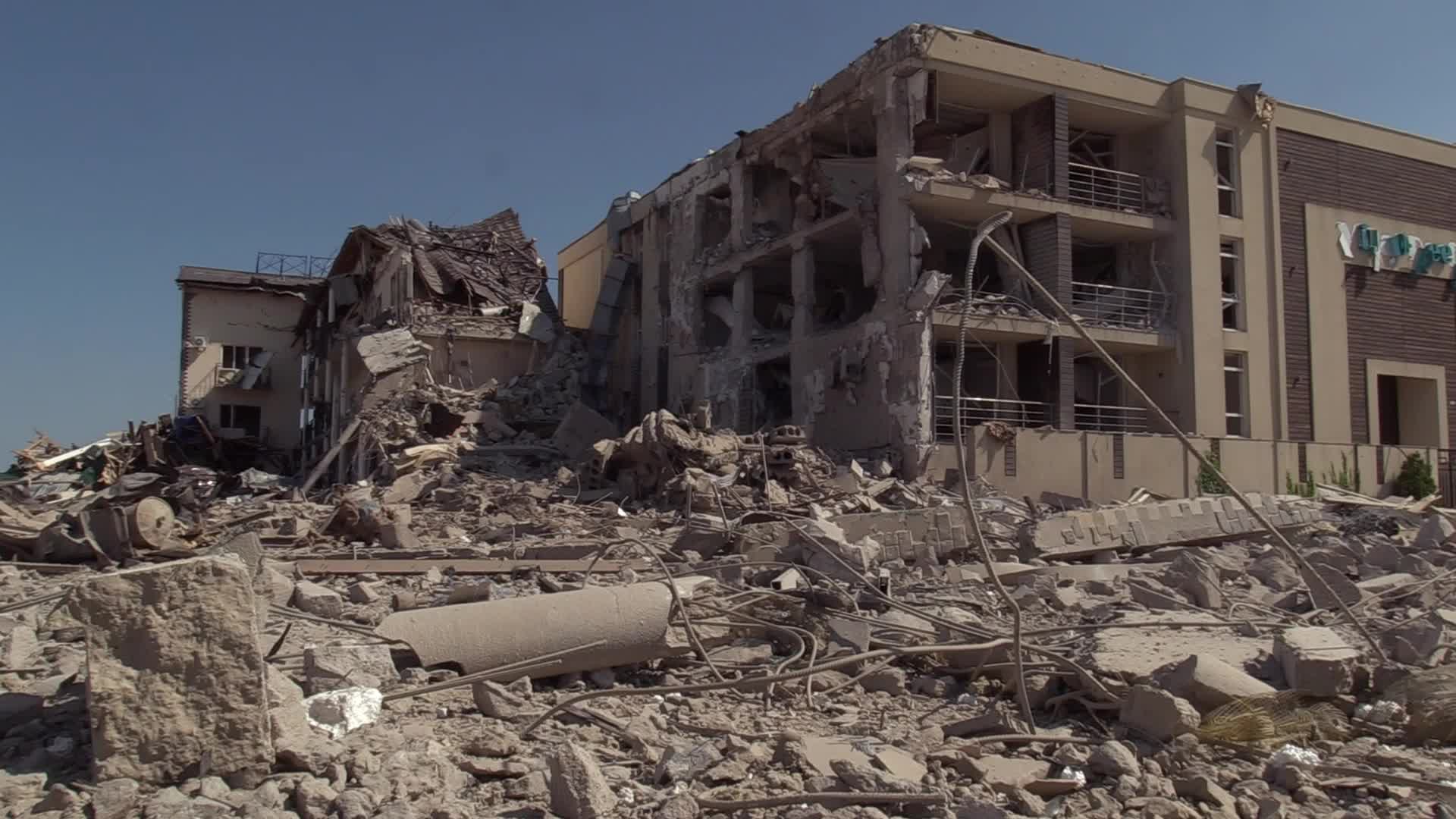 Aftermath of a rocket strike in Odesa region, amid Russian invasion in Ukraine