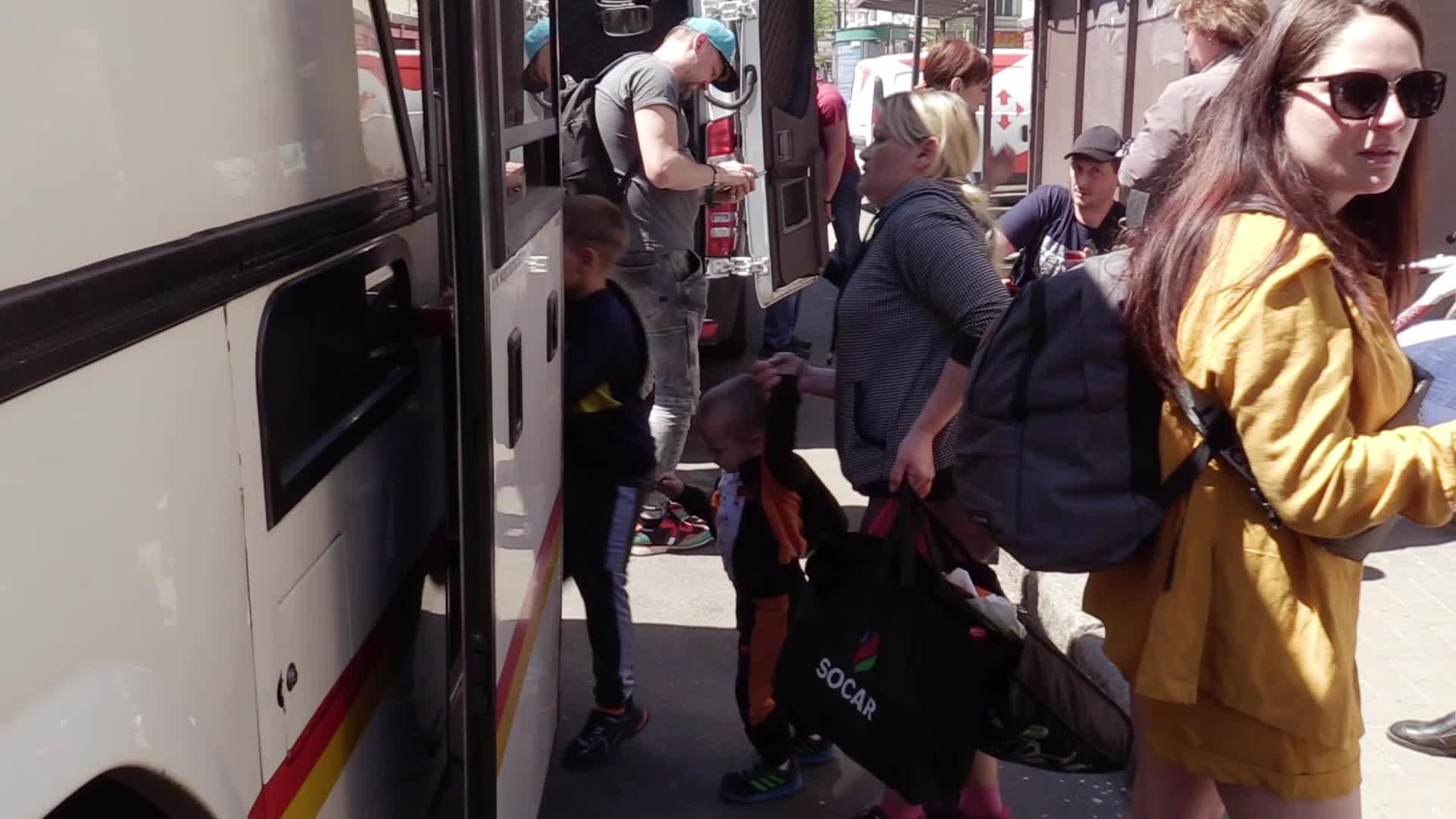 Ukrainian refugees leave Ukraine to Italy, amid Russian invasion in Ukraine