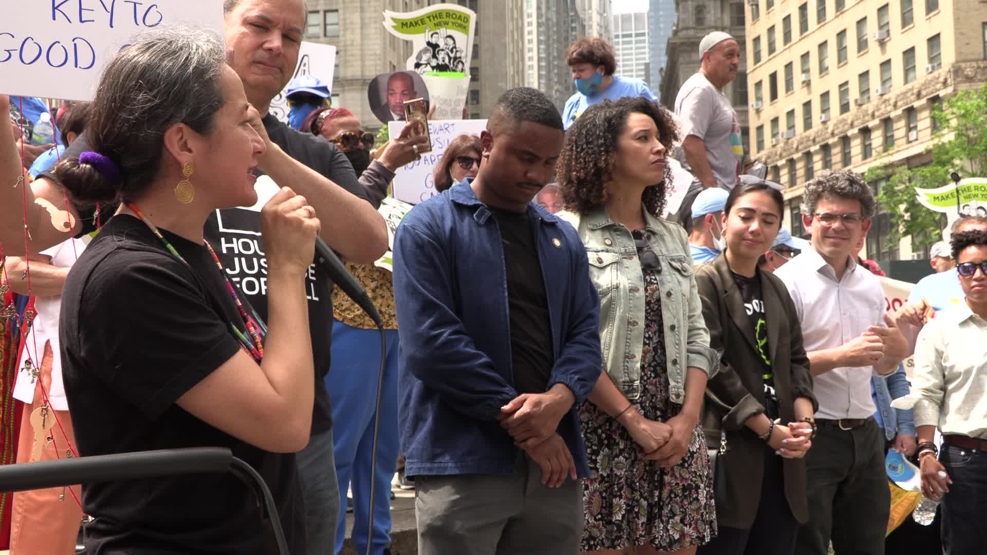 NYC: Housing rights sit-in calling for Good Cause eviction protections
