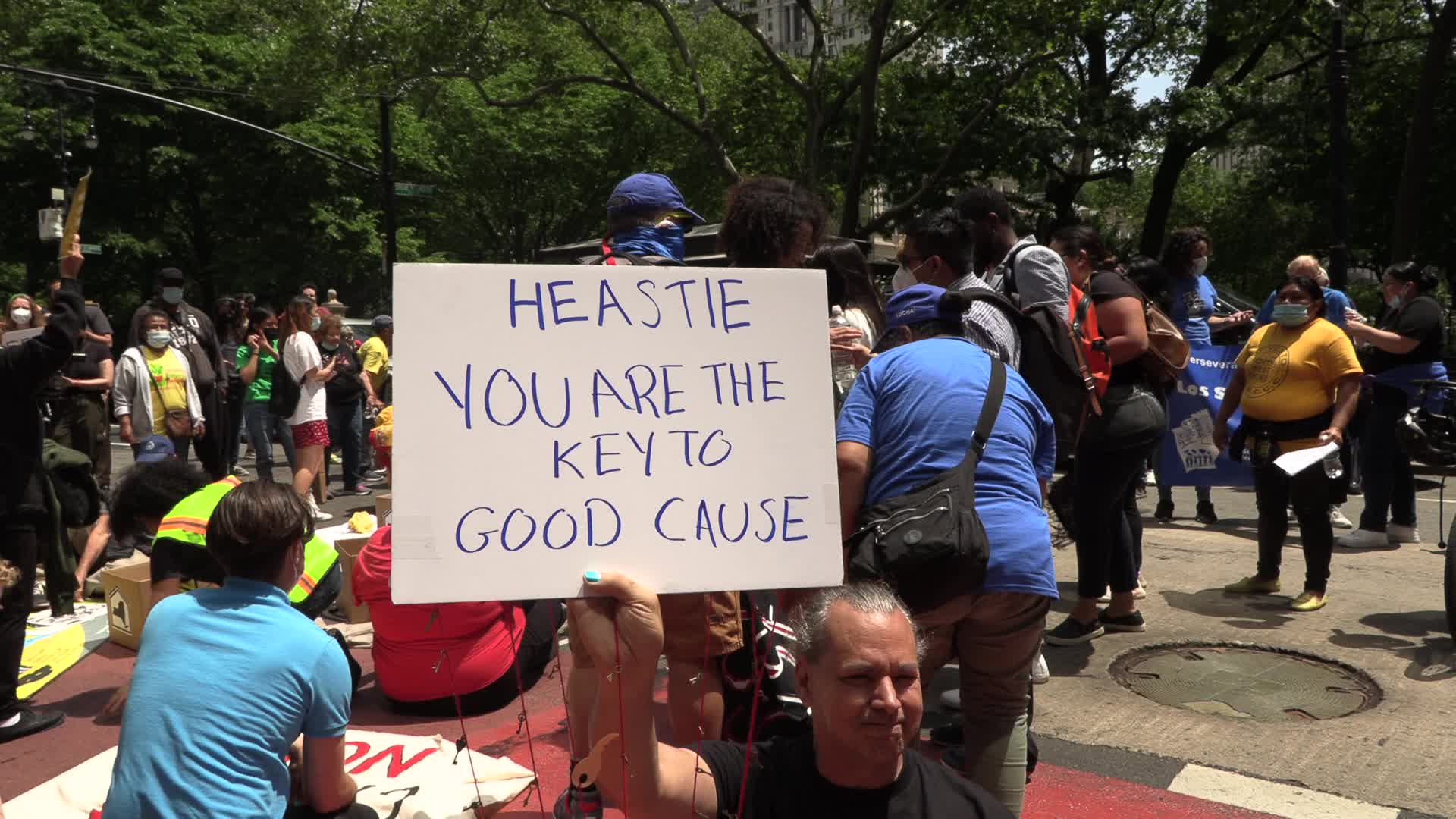 NYC: Housing rights sit-in calling for Good Cause eviction protections