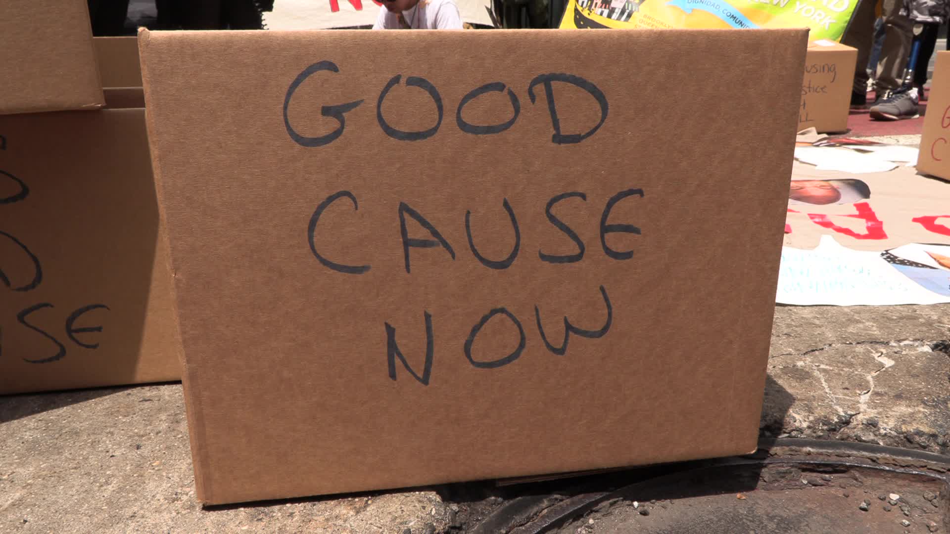 NYC: Housing rights sit-in calling for Good Cause eviction protections