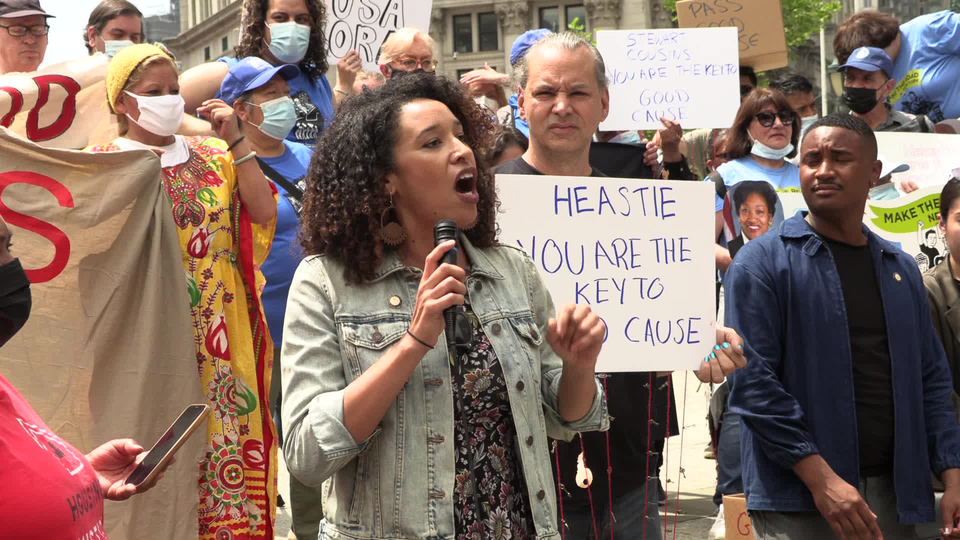 NYC: Housing rights sit-in calling for Good Cause eviction protections