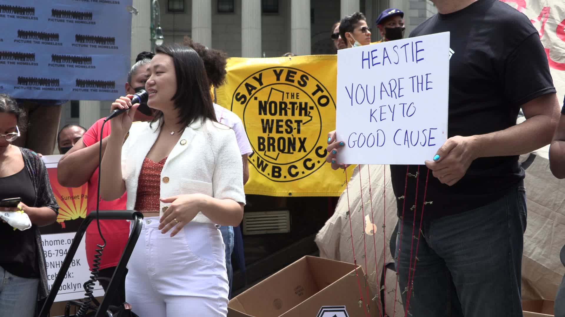 NYC: Housing rights sit-in calling for Good Cause eviction protections