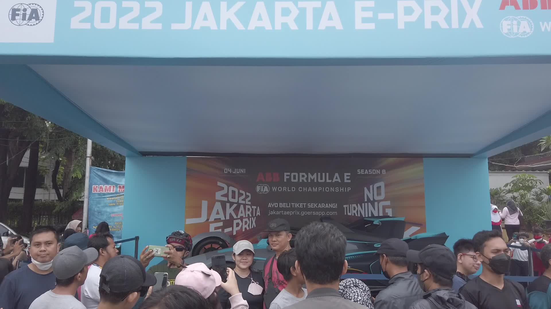 Formula E Car Replica In Jakarta