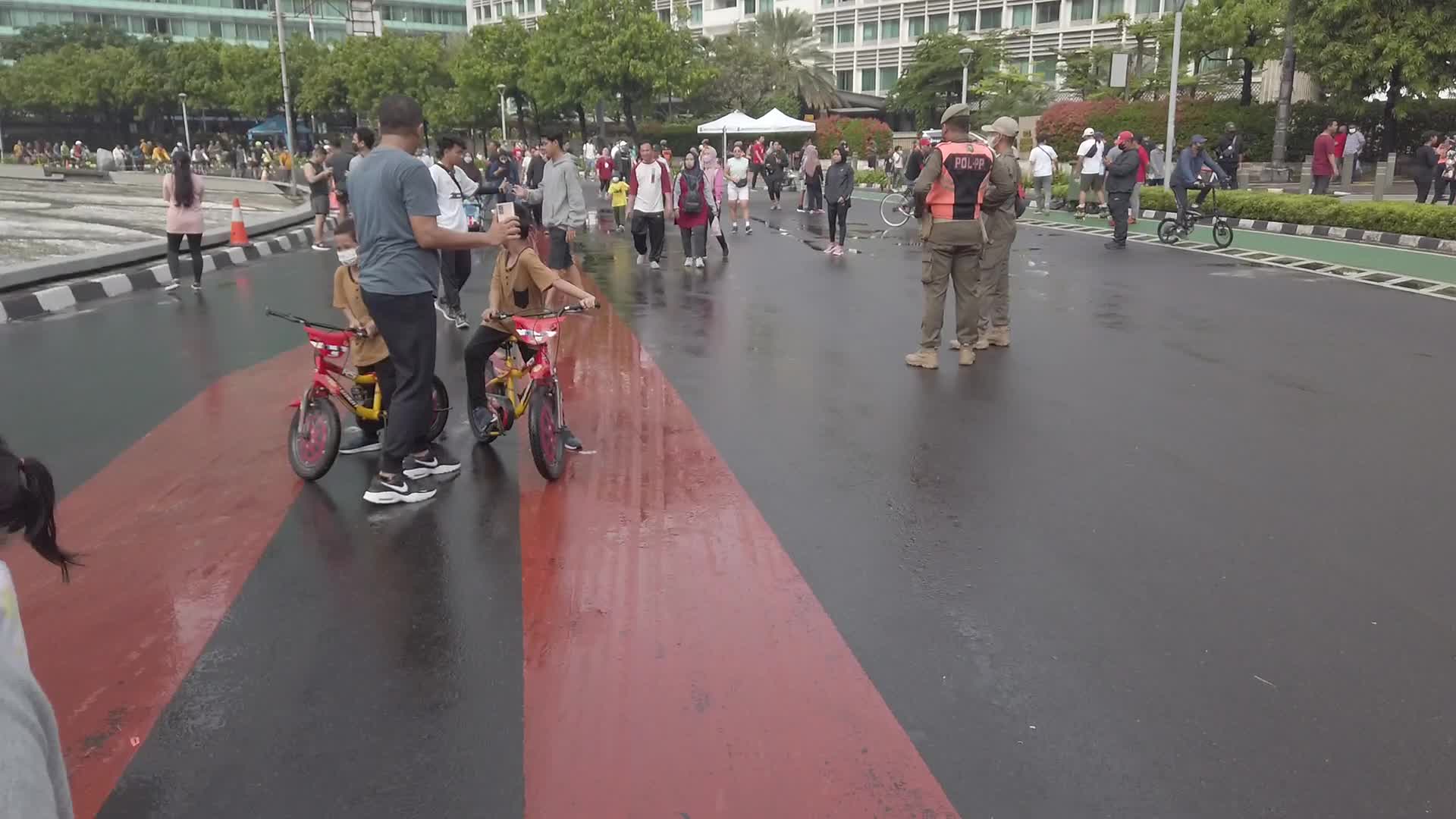 Car Free Day in Jakarta, Indonesia