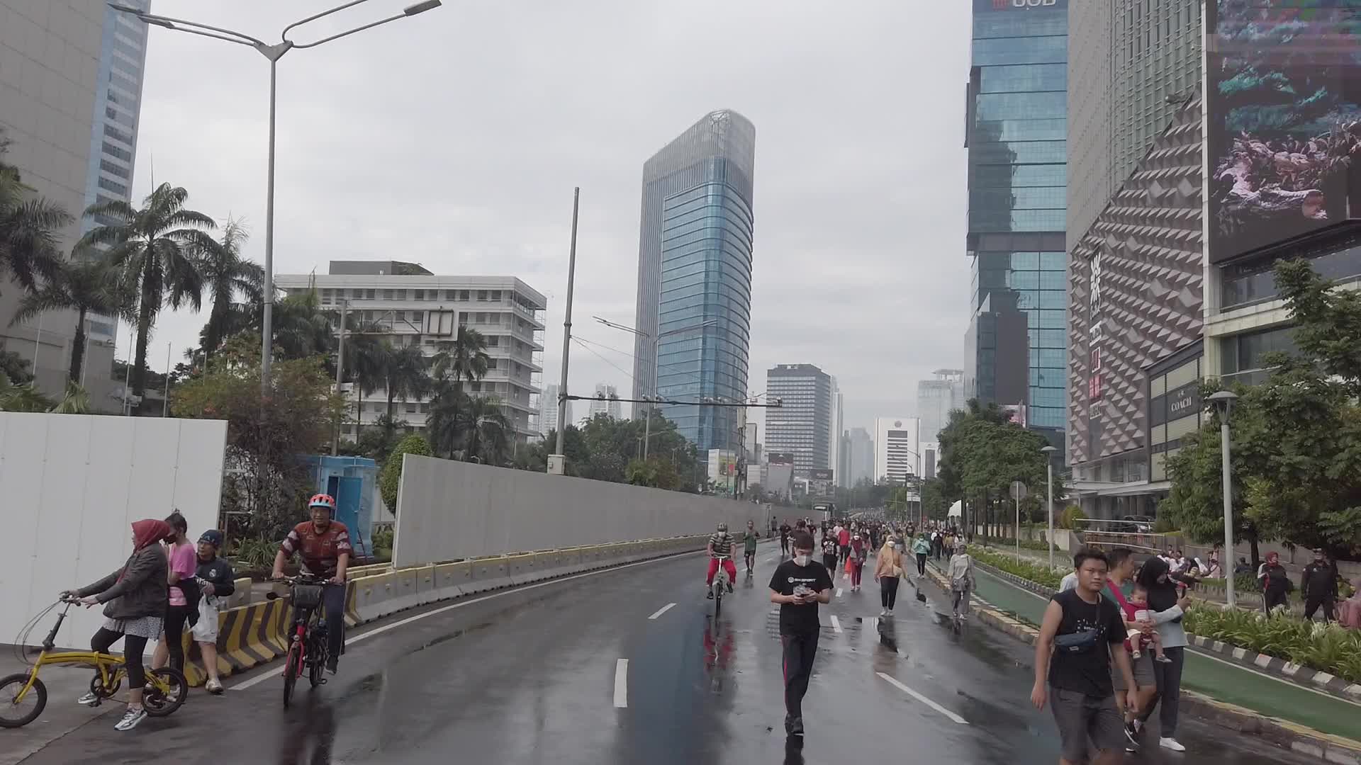 Car Free Day in Jakarta, Indonesia