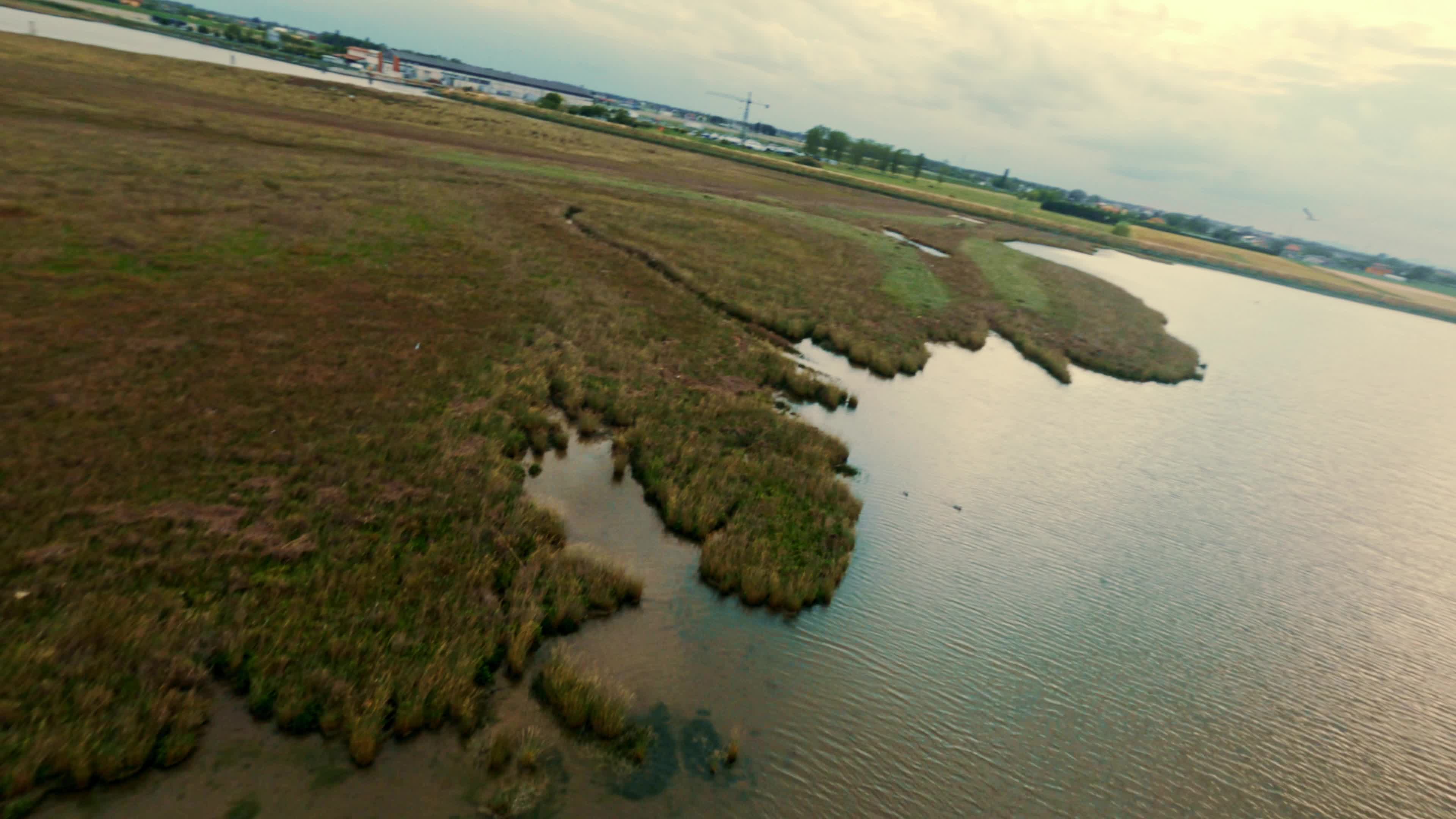 FPV Drone View of The Venetian Lagoon