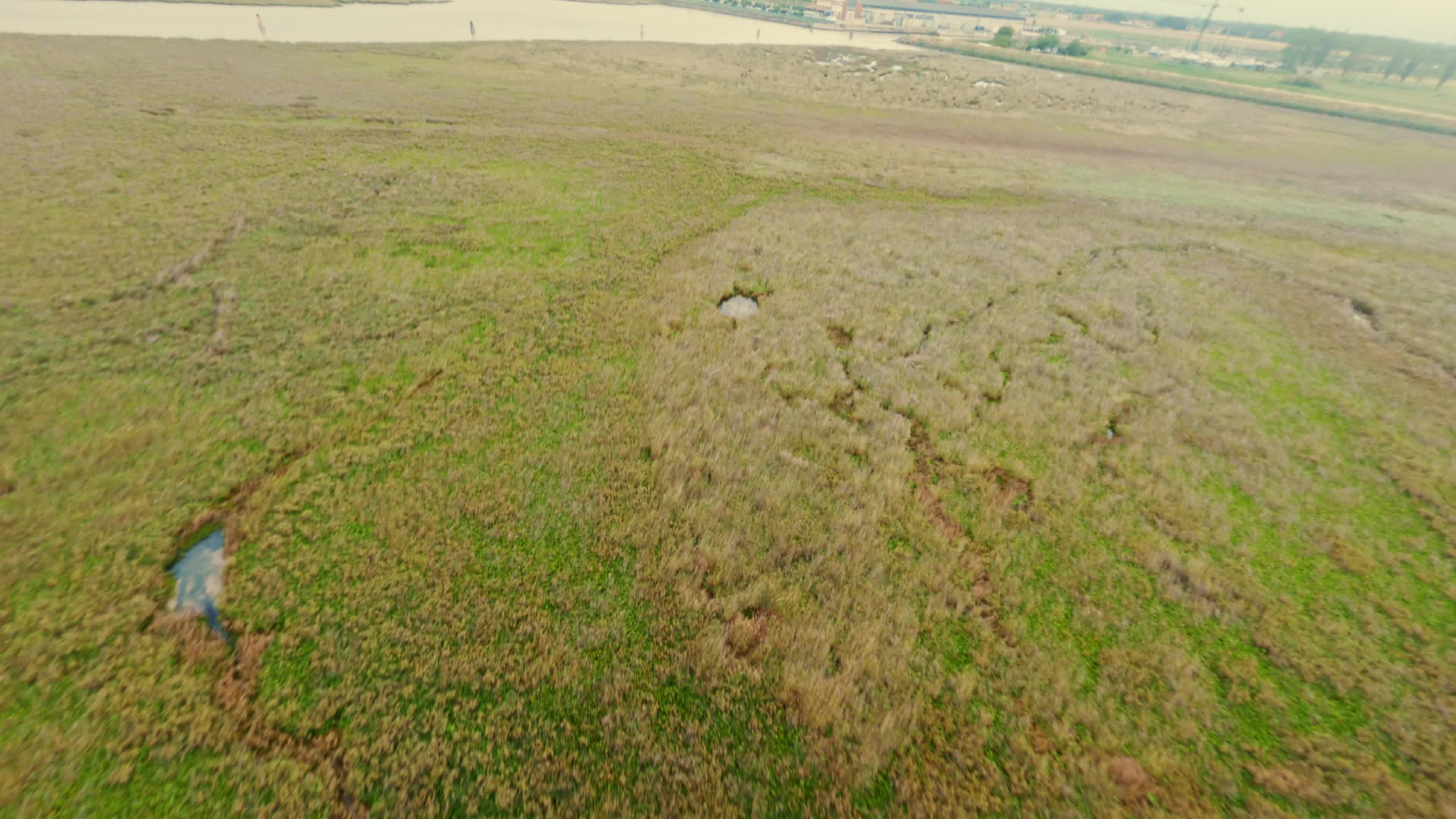 FPV Drone View of The Venetian Lagoon
