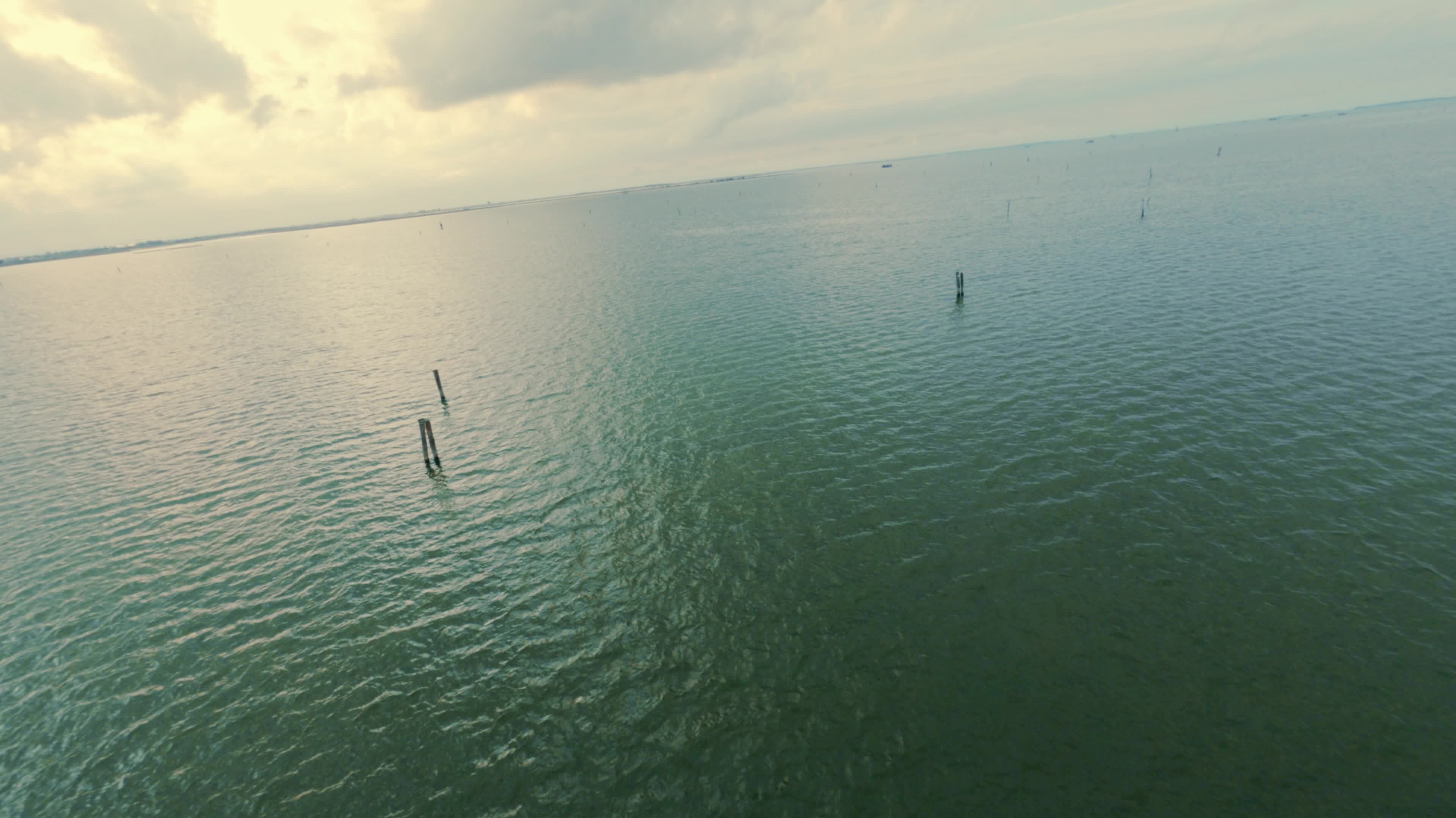 FPV Drone View of The Venetian Lagoon