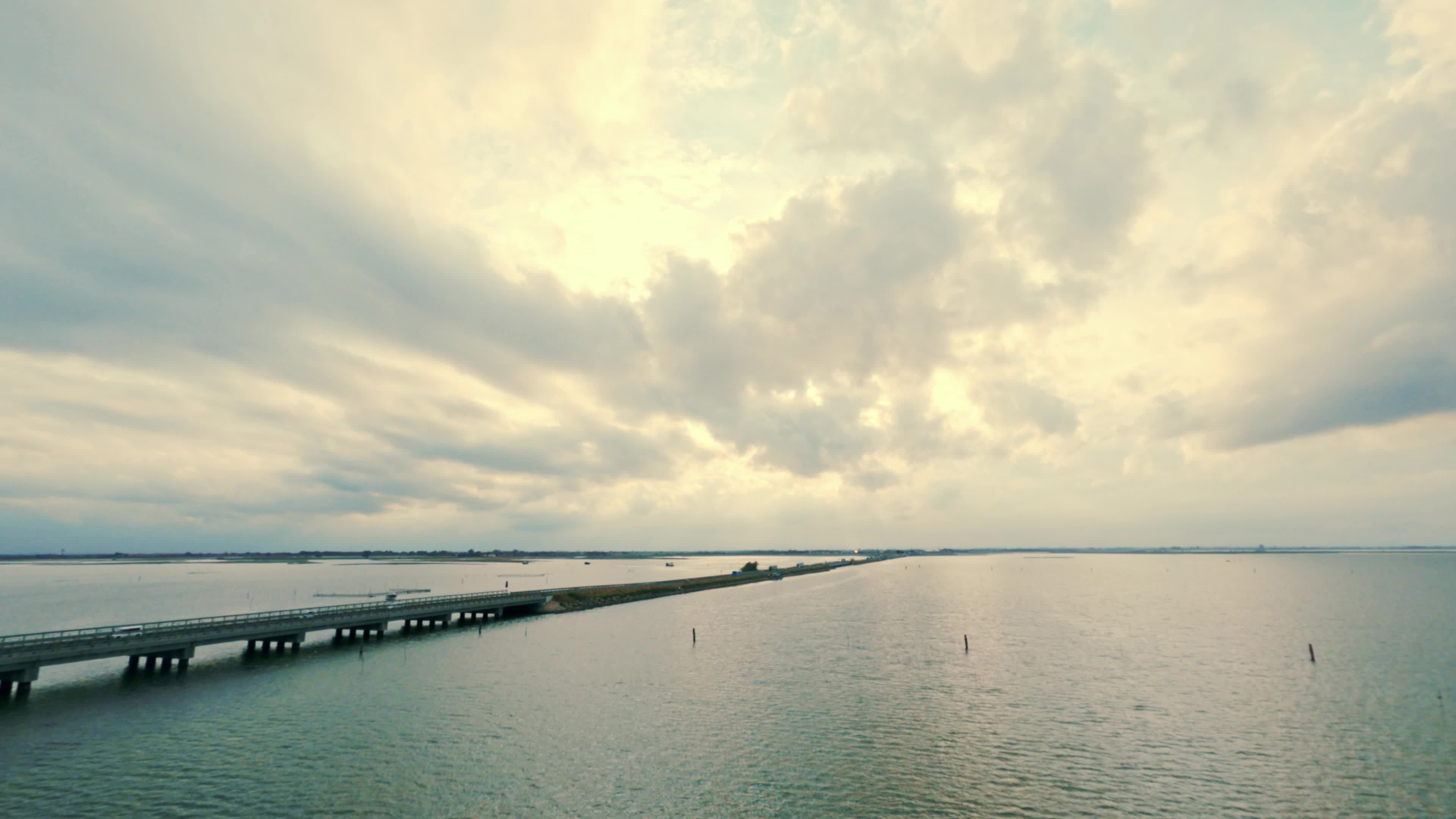 FPV Drone View of The Venetian Lagoon