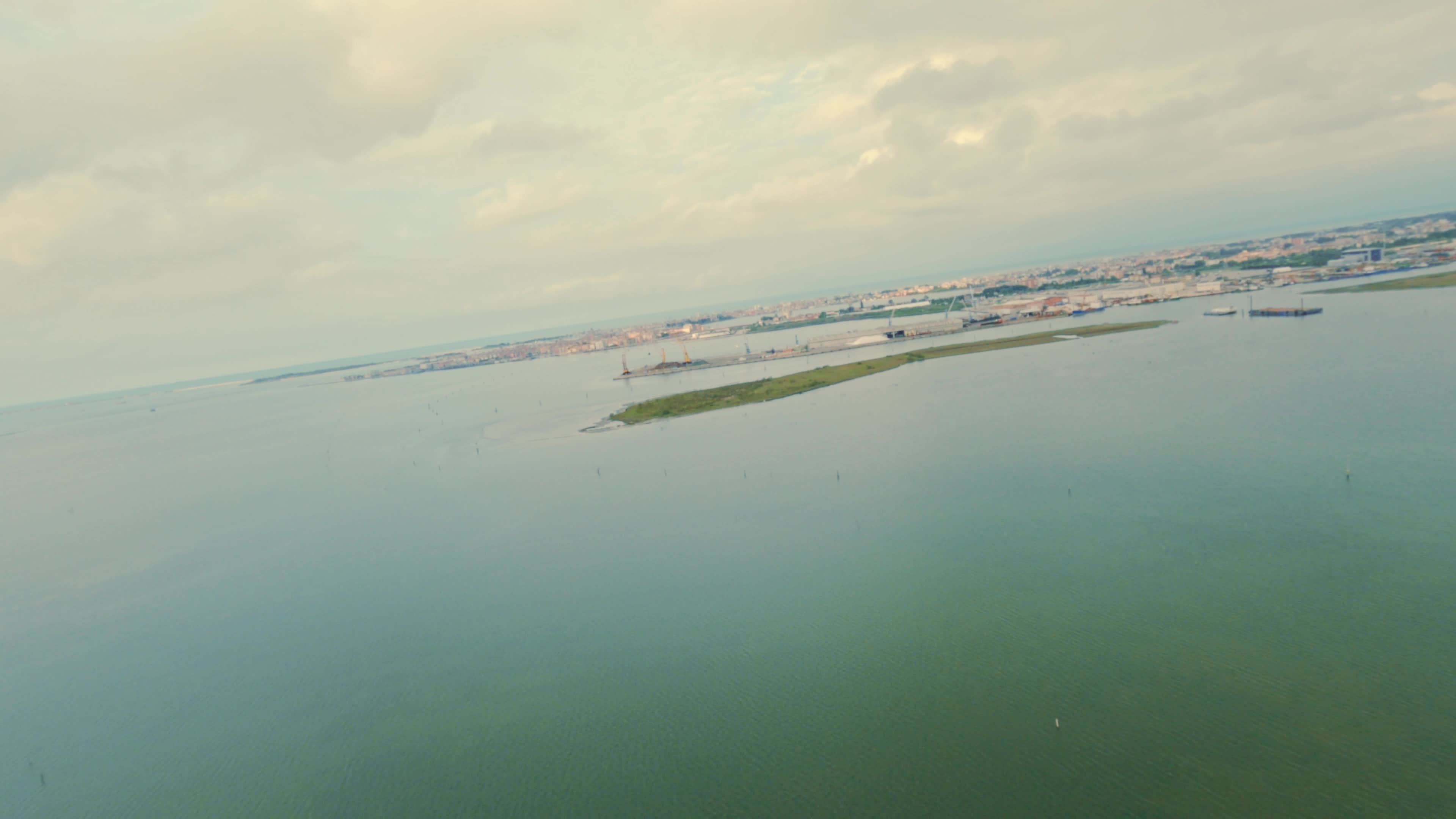 FPV Drone View of The Venetian Lagoon
