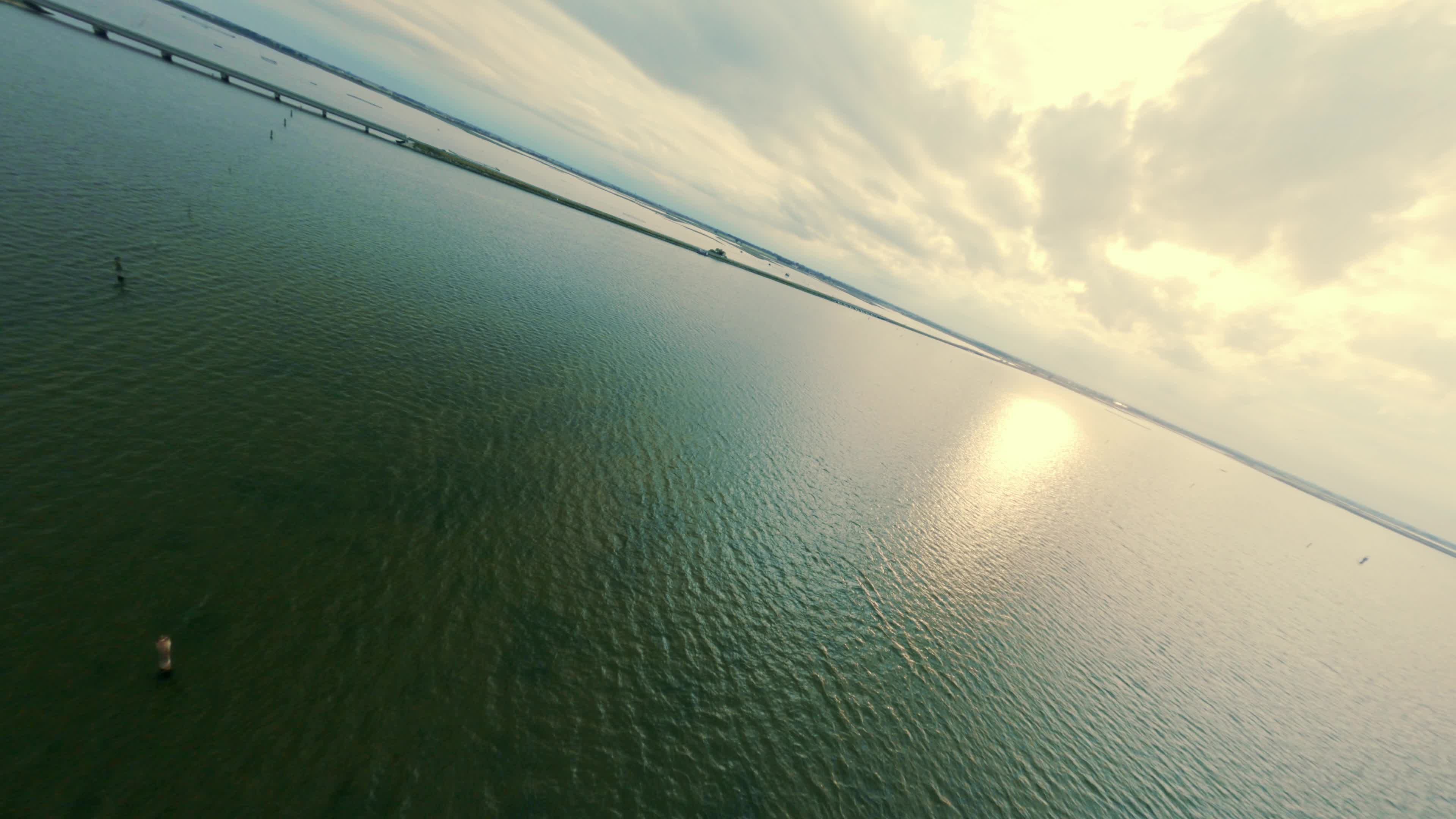 FPV Drone View of The Venetian Lagoon