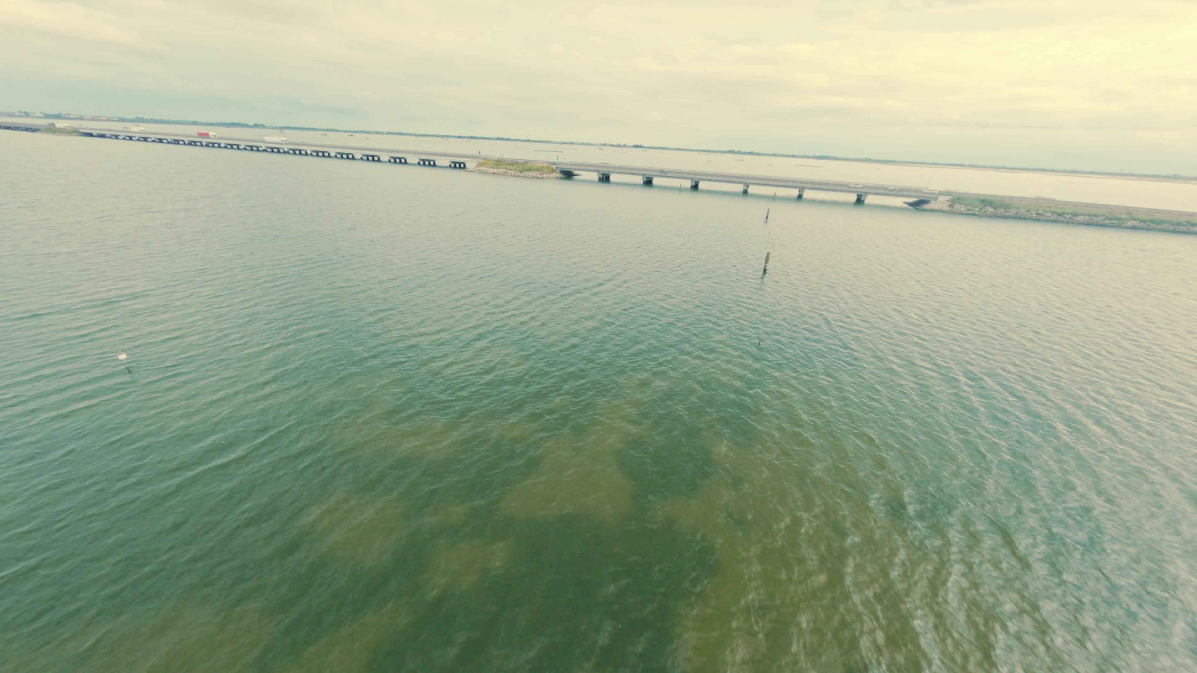 FPV Drone View of The Venetian Lagoon