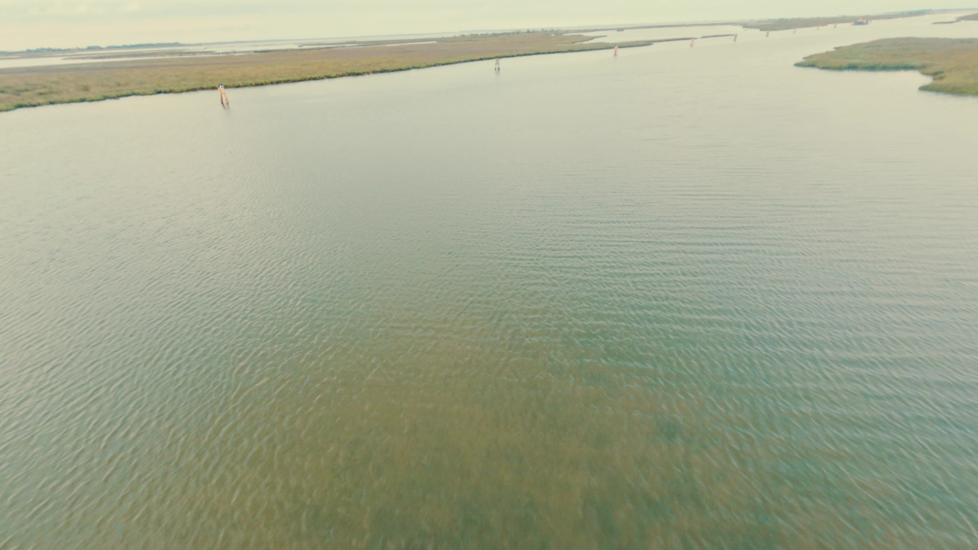 FPV Drone View of The Venetian Lagoon