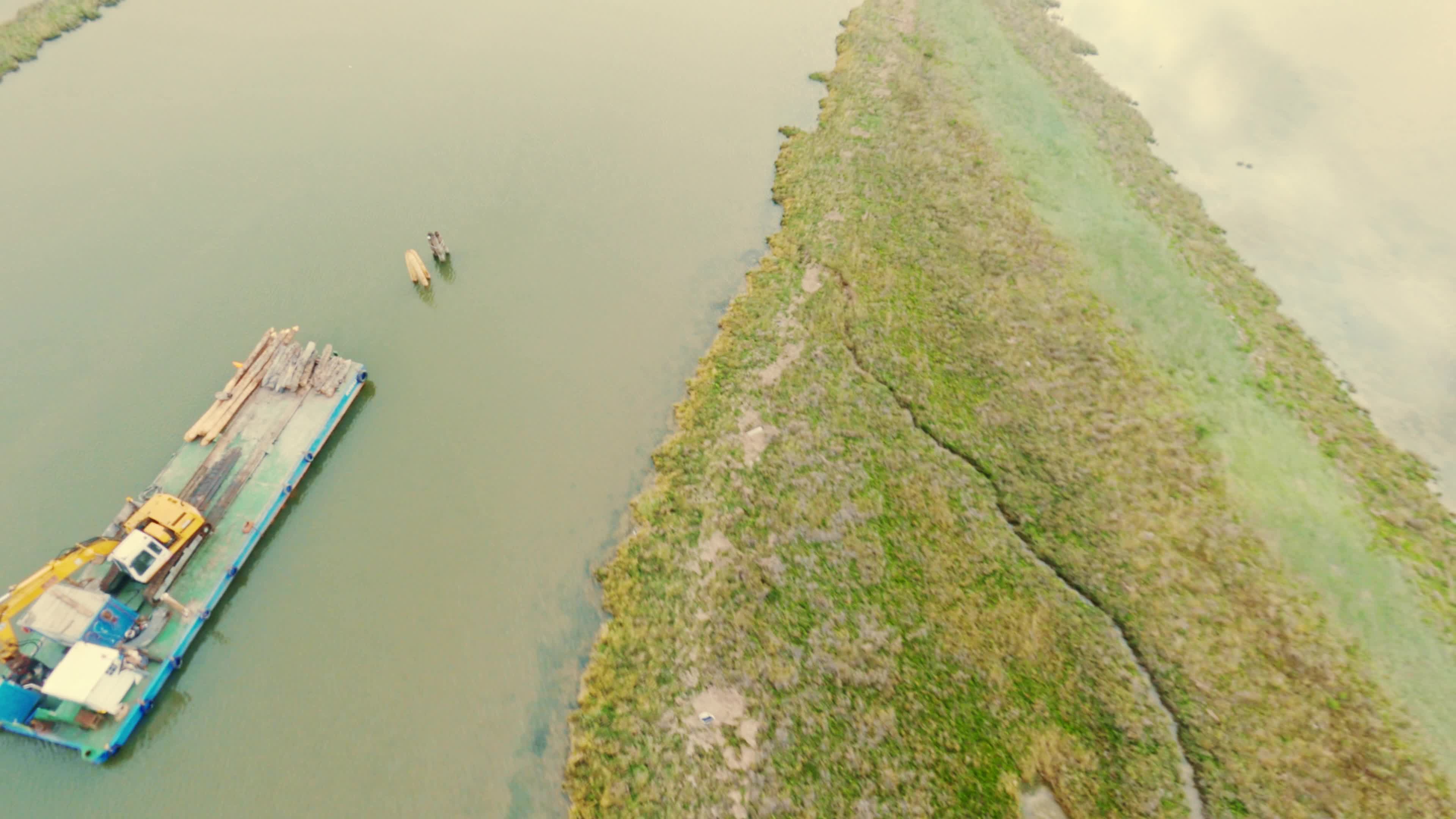 FPV Drone View of The Venetian Lagoon