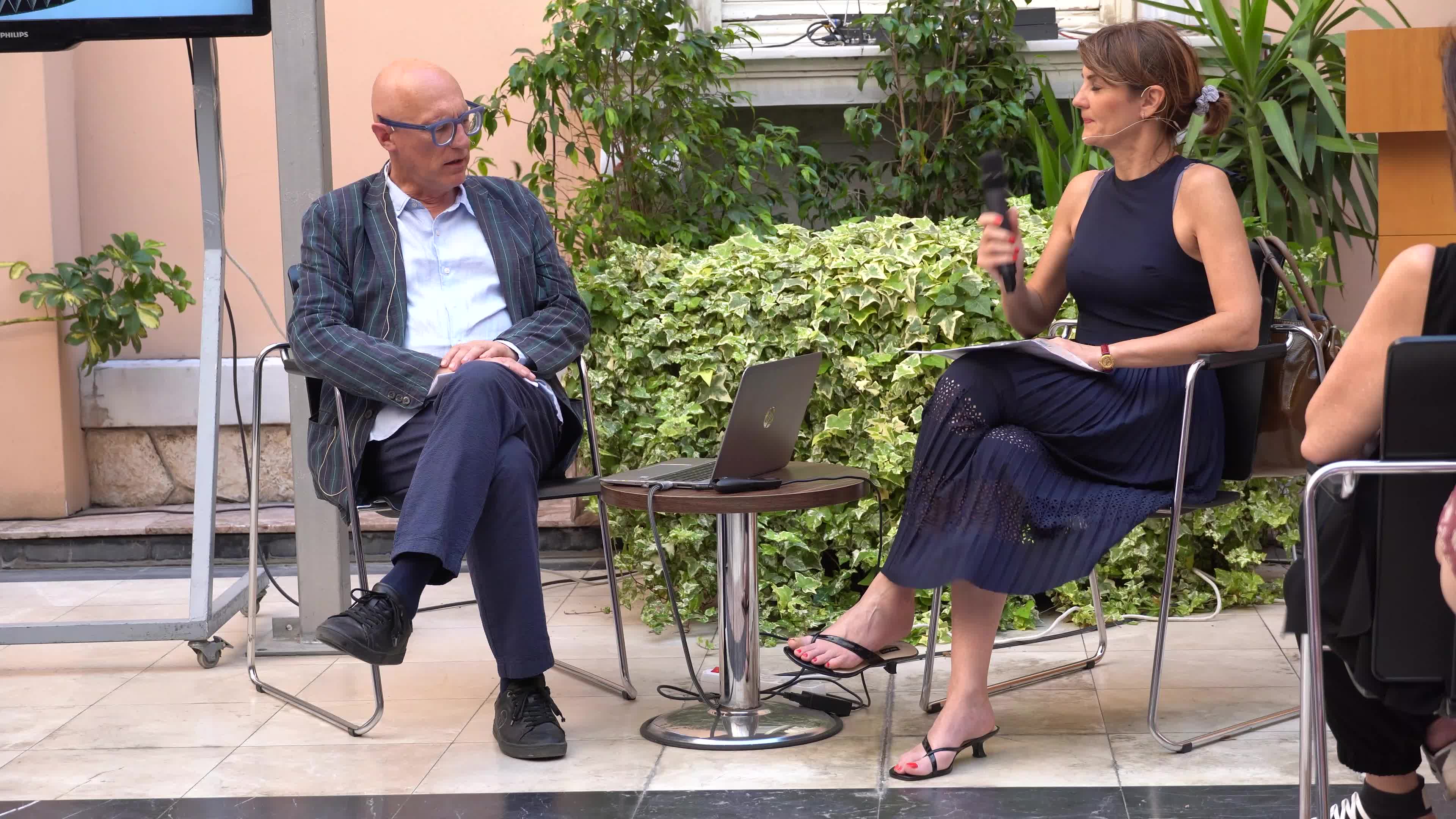 Italian artist Antonio Riello met with art lovers in a conversation