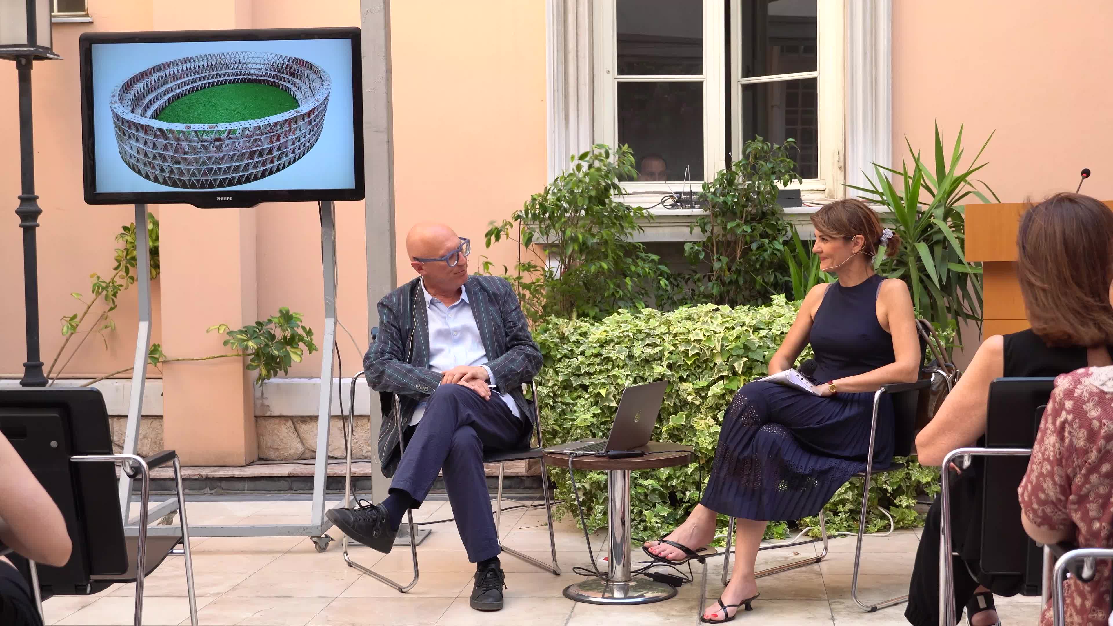 Italian artist Antonio Riello met with art lovers in a conversation