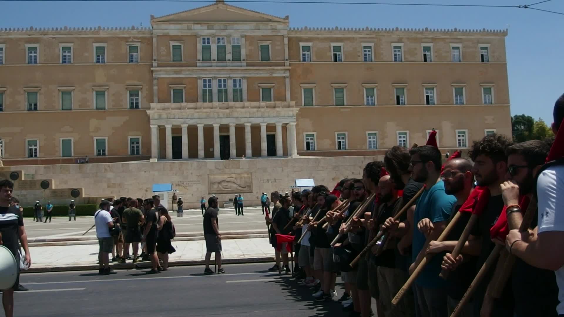 Protest In Athens Against Police Violence