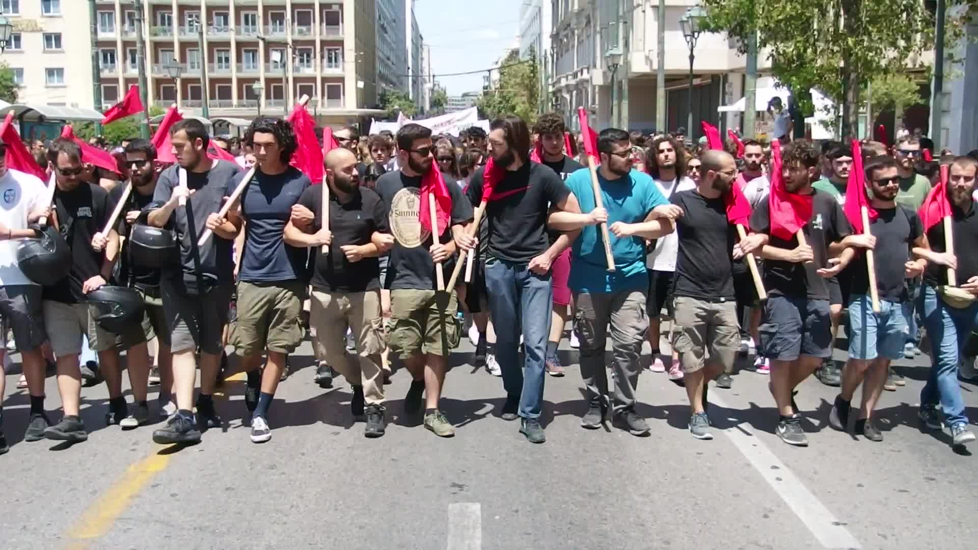 Protest In Athens Against Police Violence