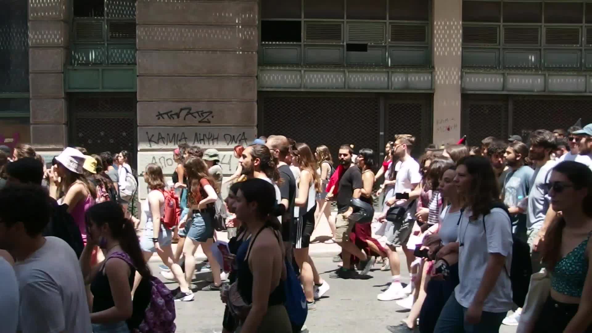 Protest In Athens Against Police Violence