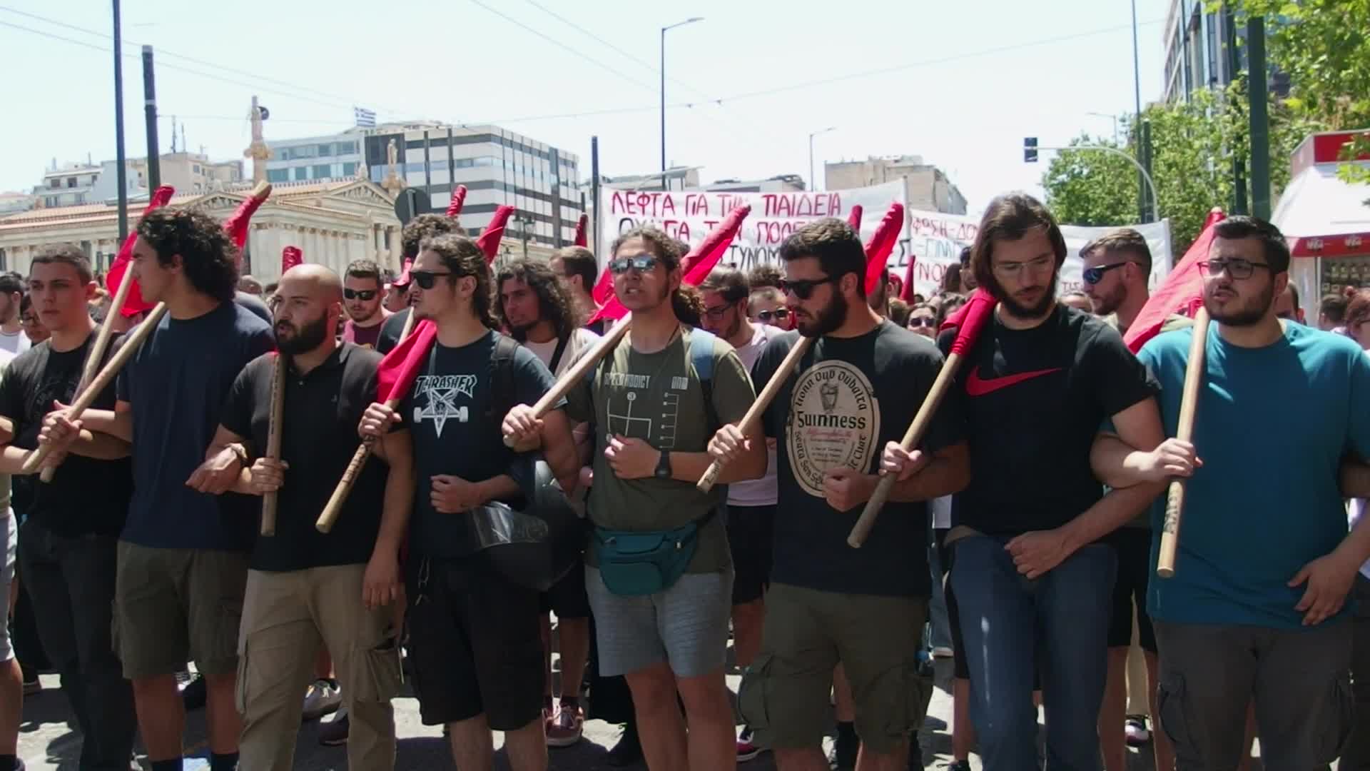 Protest In Athens Against Police Violence