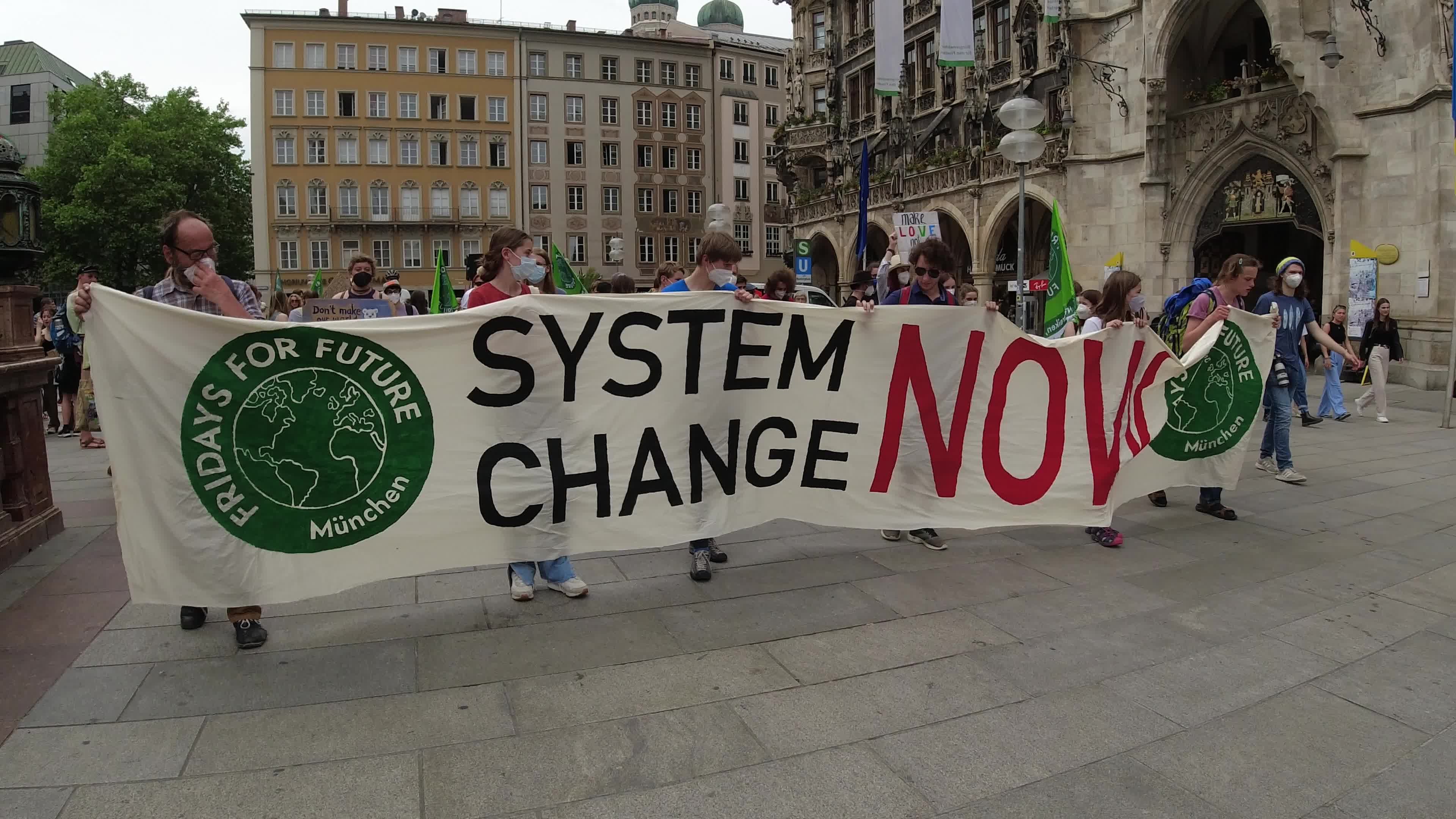 Fridays for Future protests for System Change in Munich