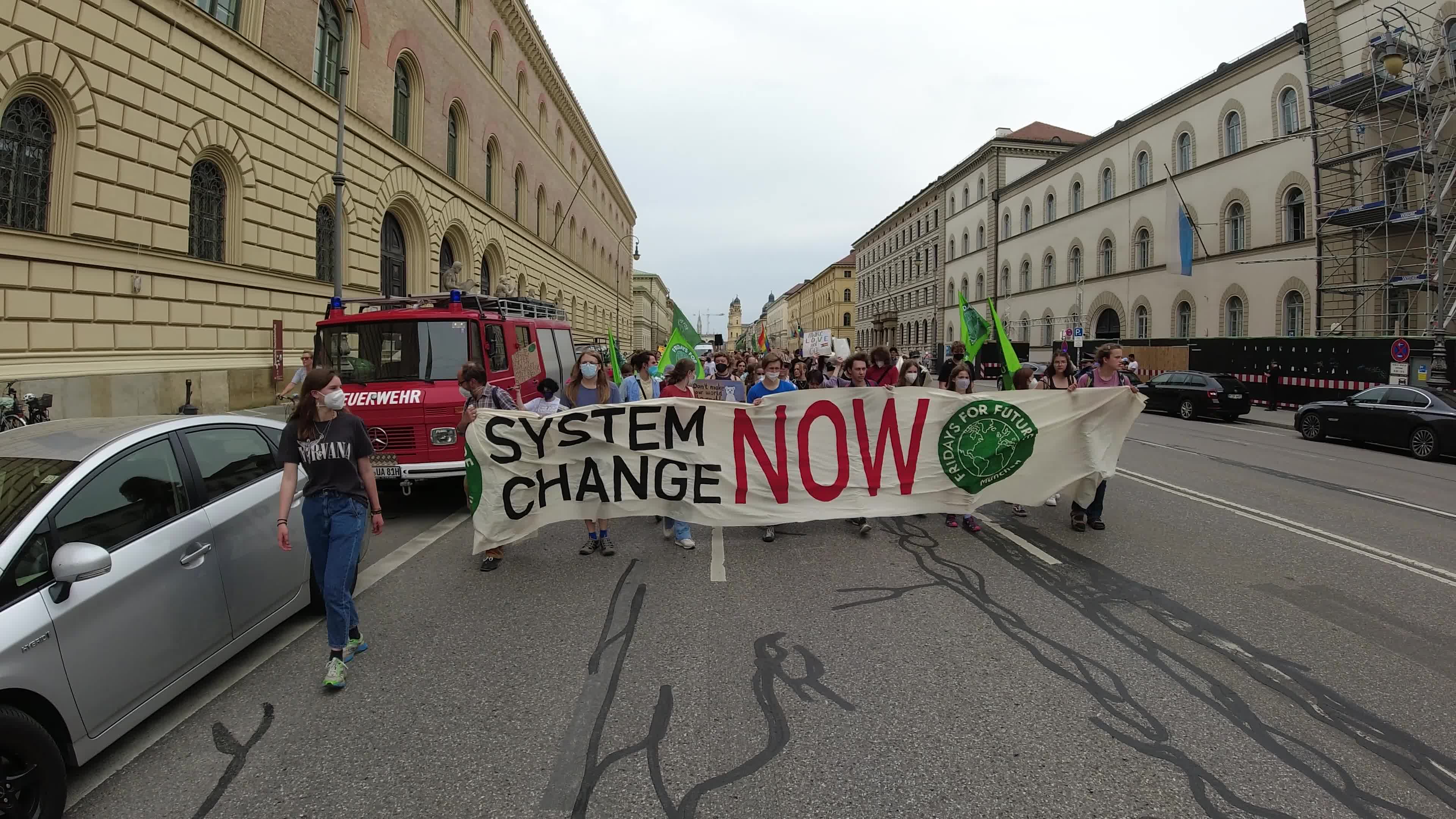 Fridays for Future protests for System Change in Munich