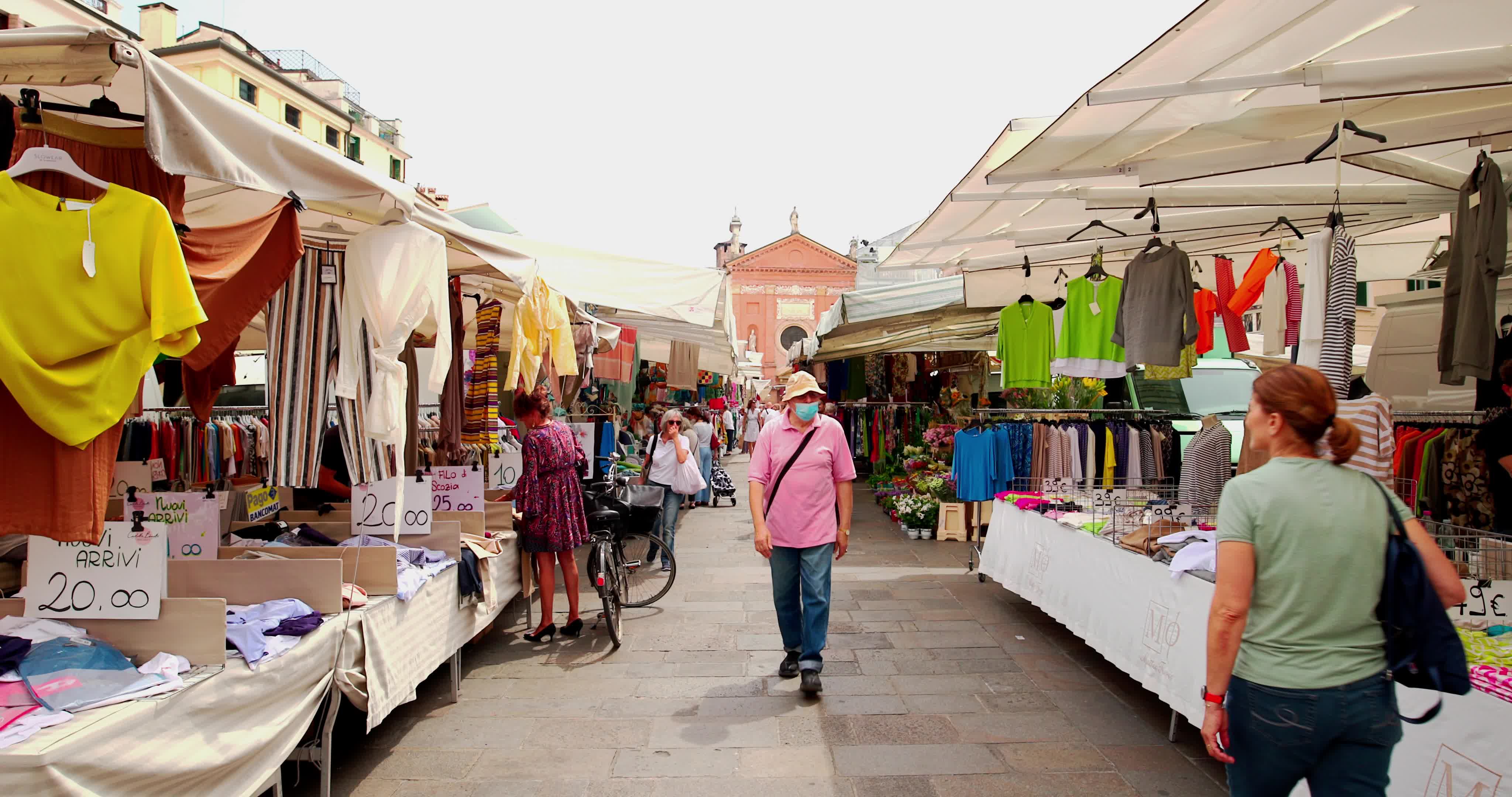 Street Market In Piazza dei Signori, in Padua