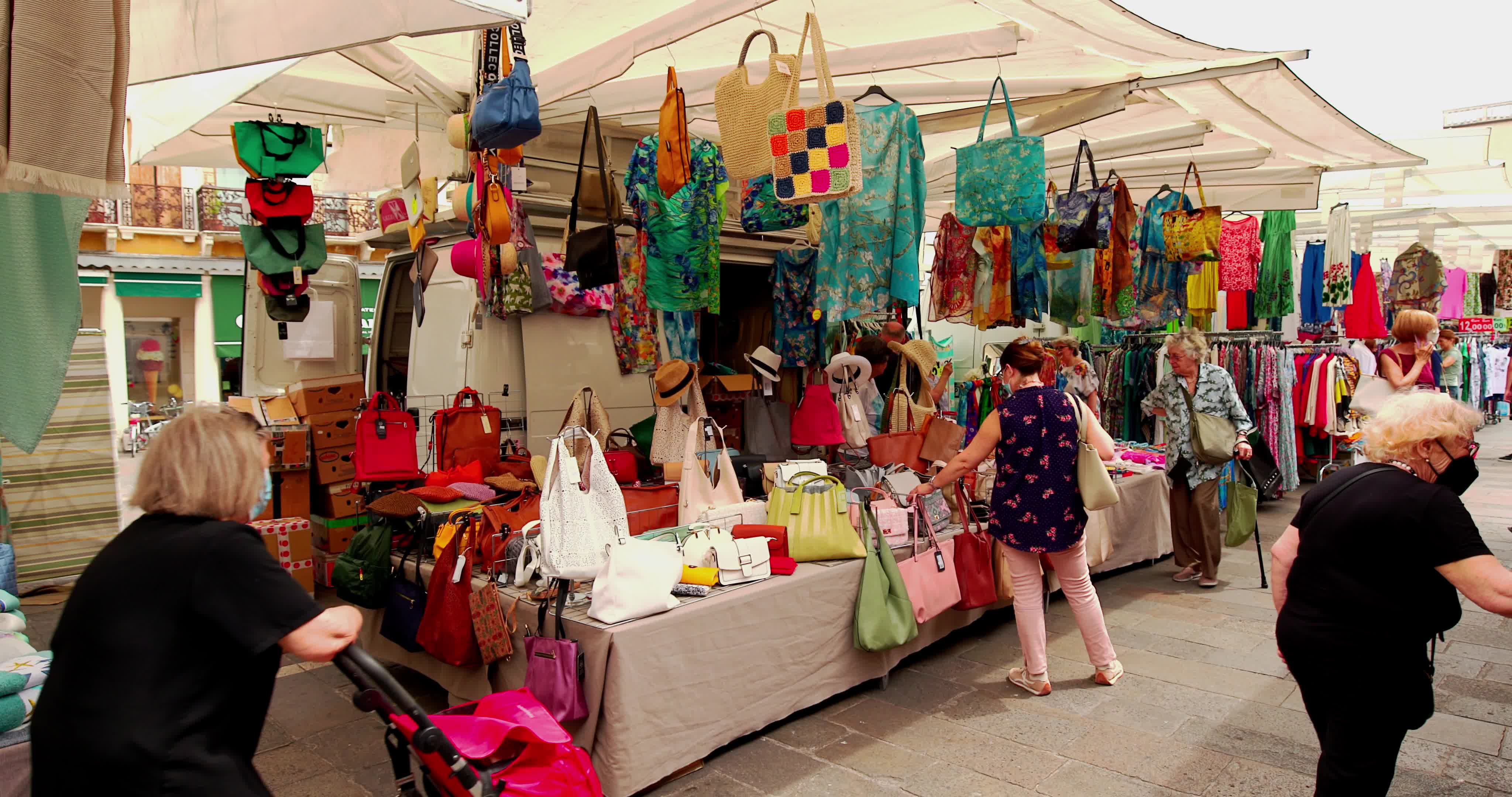 Street Market In Piazza dei Signori, in Padua