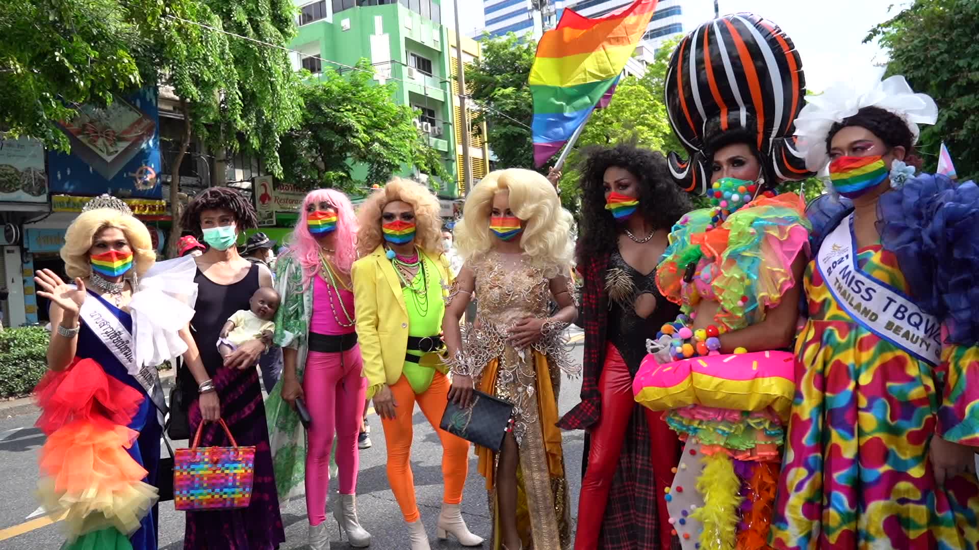 LGBT People Celebrate Pride Month in Bangkok.