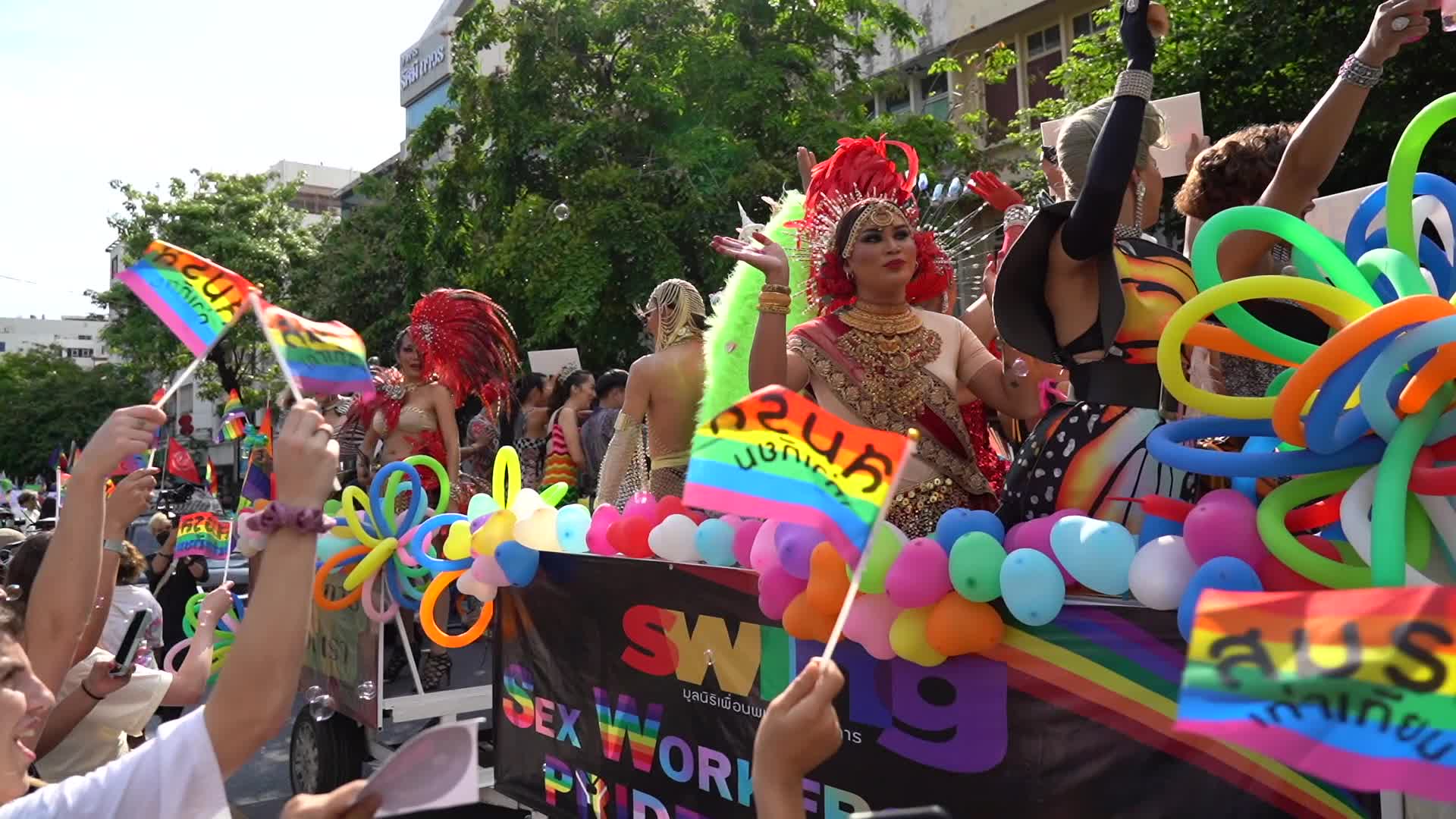 LGBT People Celebrate Pride Month in Bangkok.