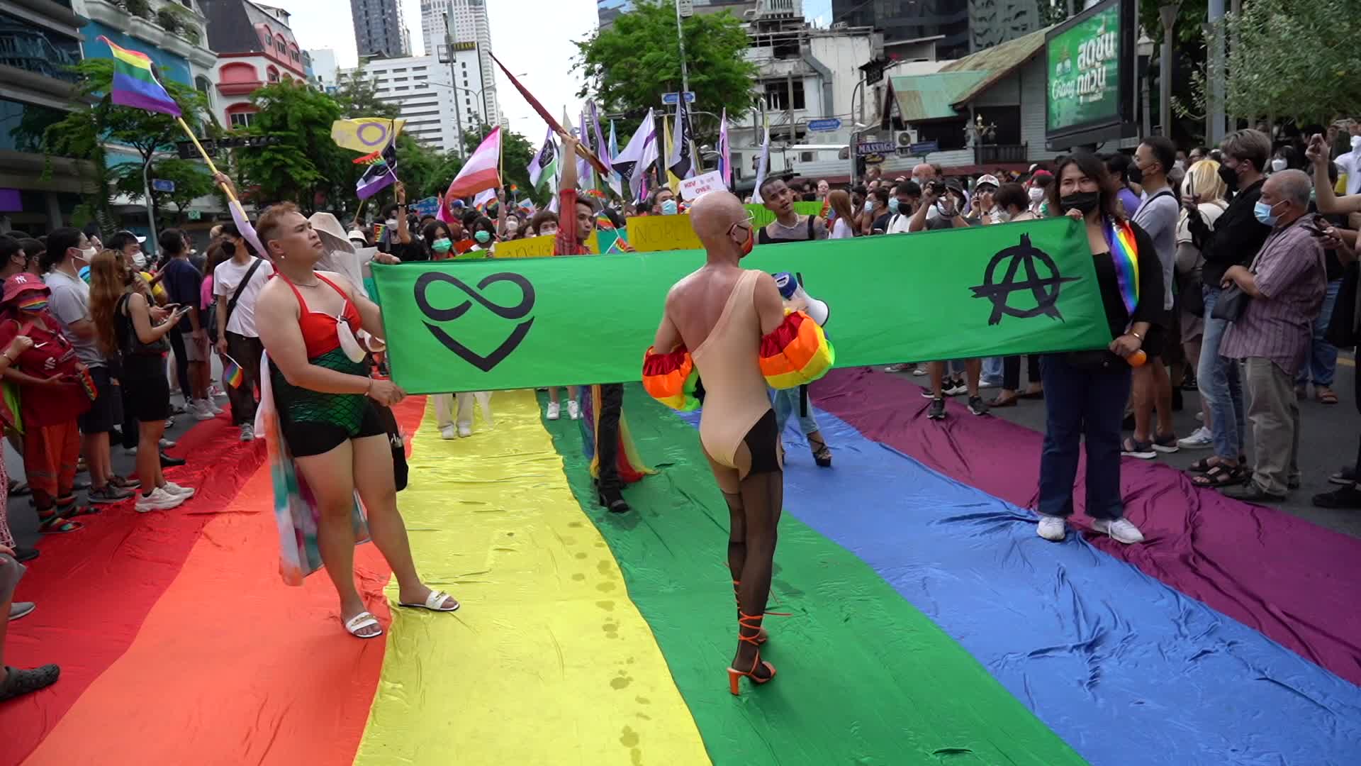 LGBT People Celebrate Pride Month in Bangkok.