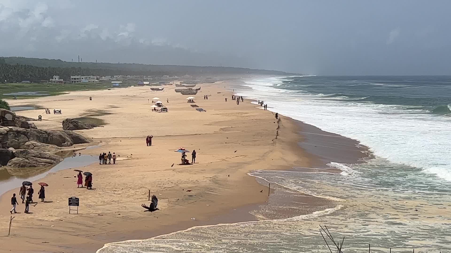 Vizhinjam Beach in Kerala, India