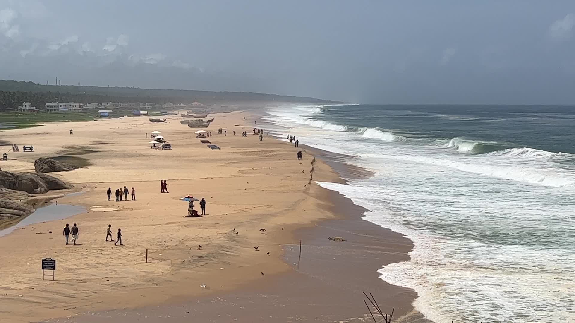 Vizhinjam Beach in Kerala, India
