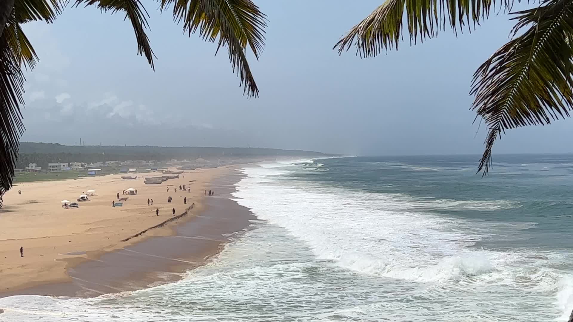 Vizhinjam Beach in Kerala, India