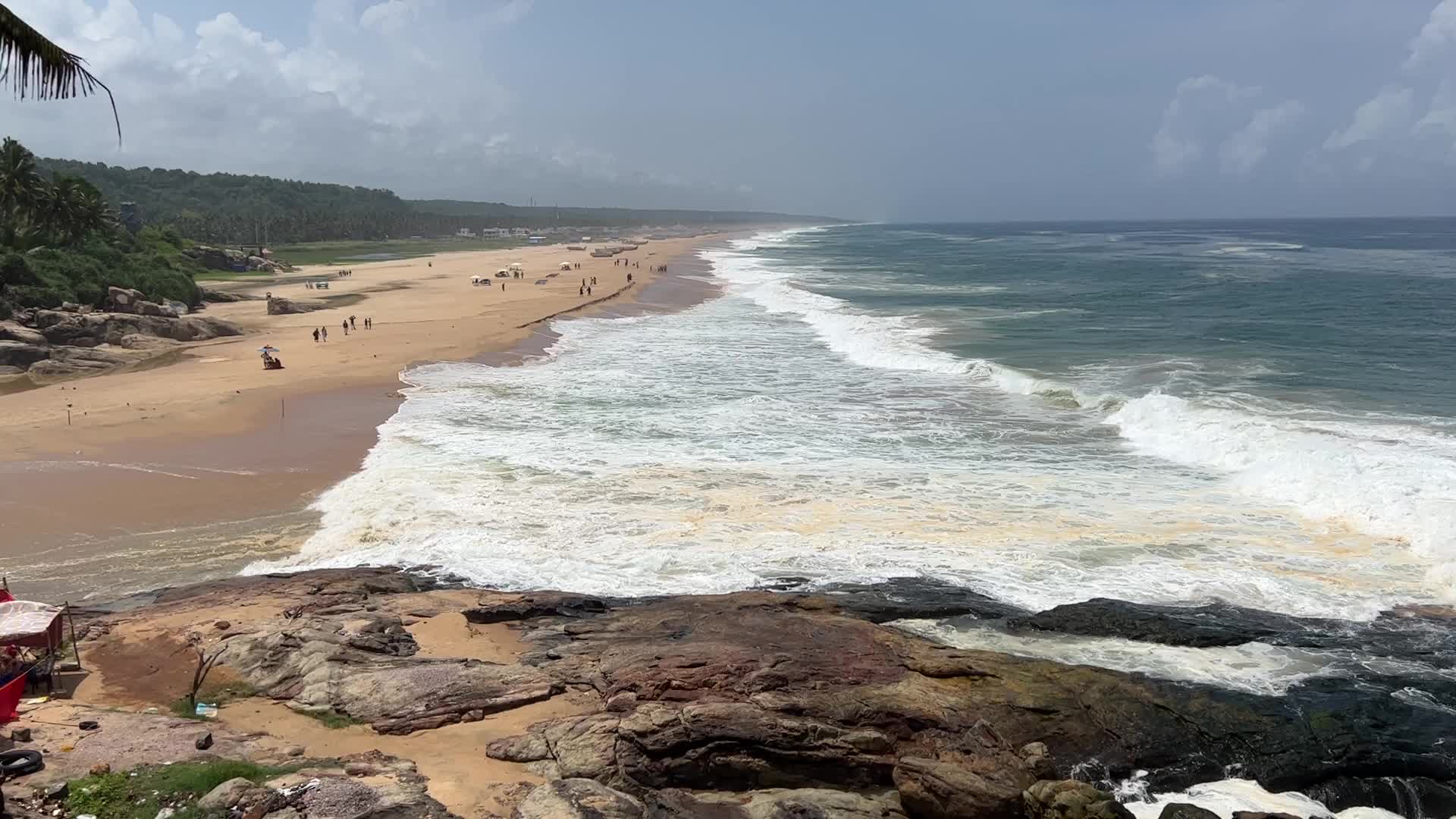 Vizhinjam Beach in Kerala, India