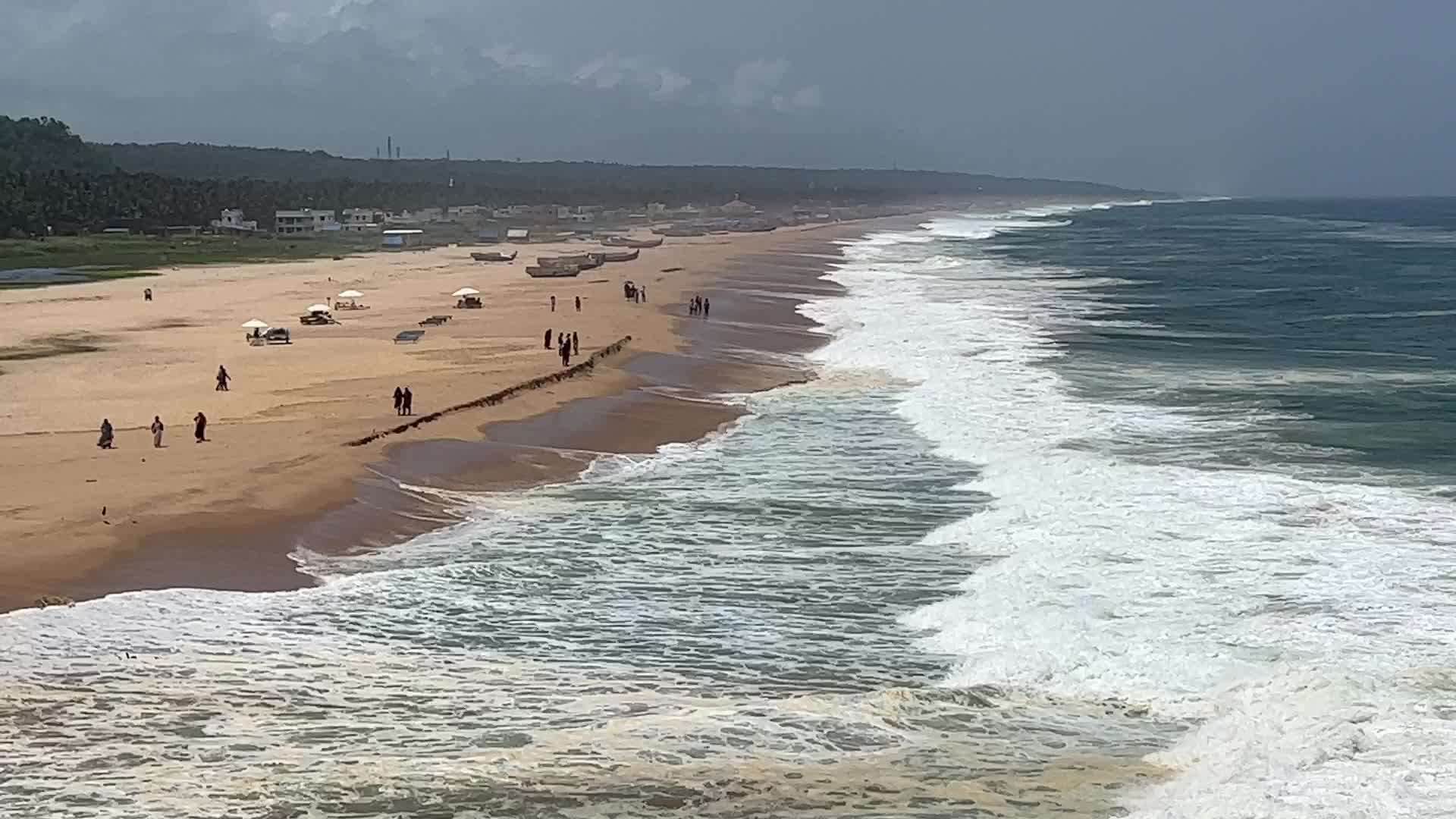 Vizhinjam Beach in Kerala, India