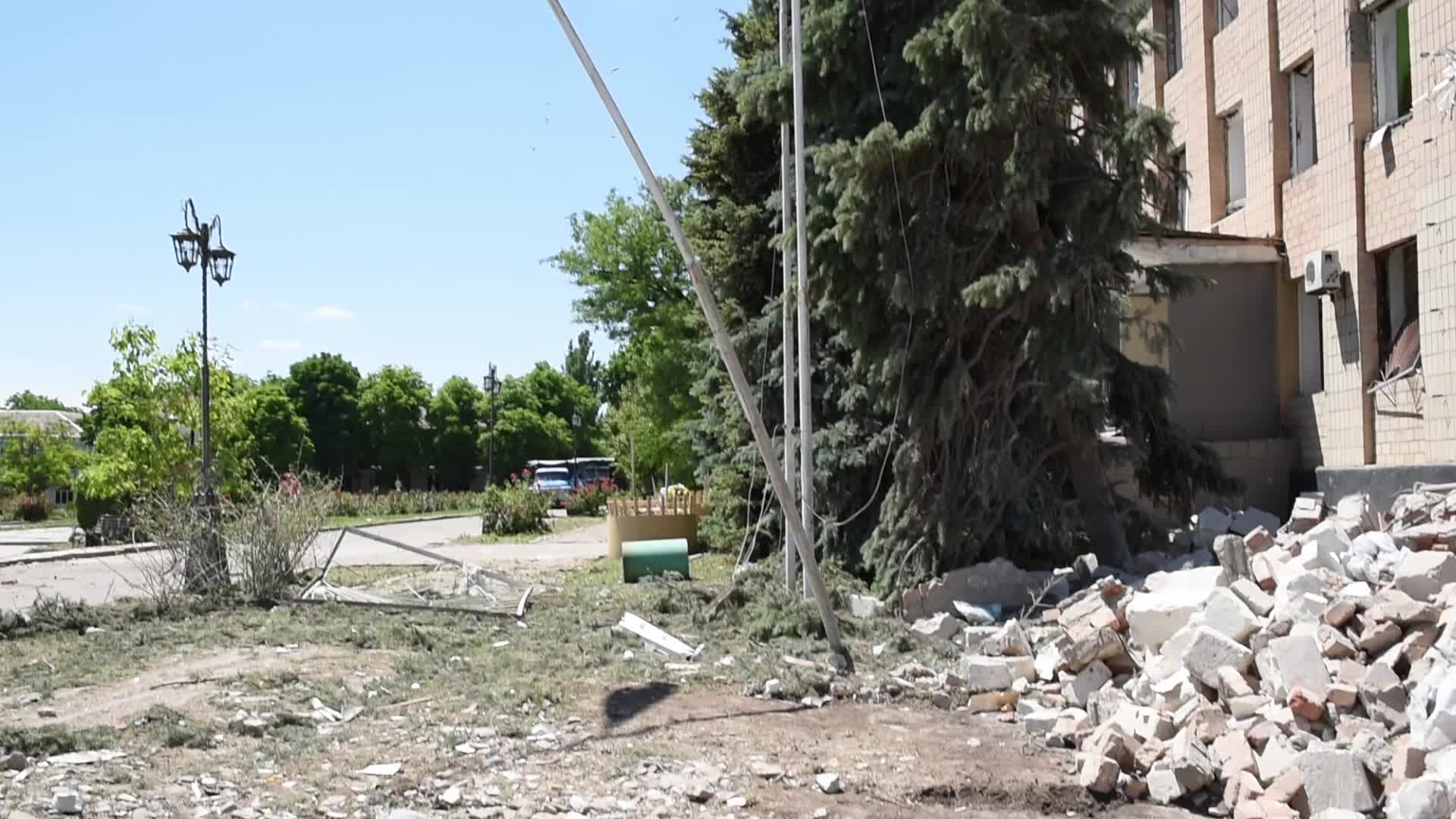Shelling In Bastanka, UKraine  amid the Russian Invasion of Ukraine