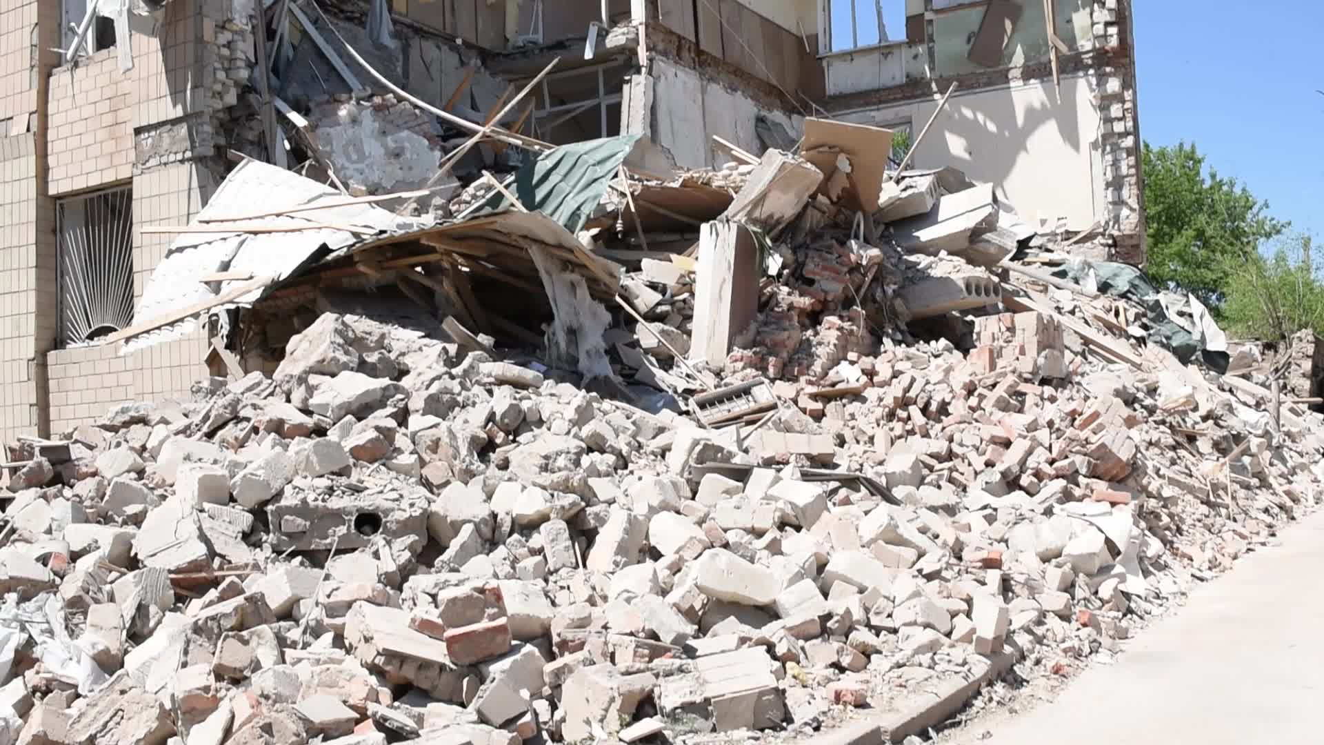 Shelling In Bastanka, UKraine  amid the Russian Invasion of Ukraine