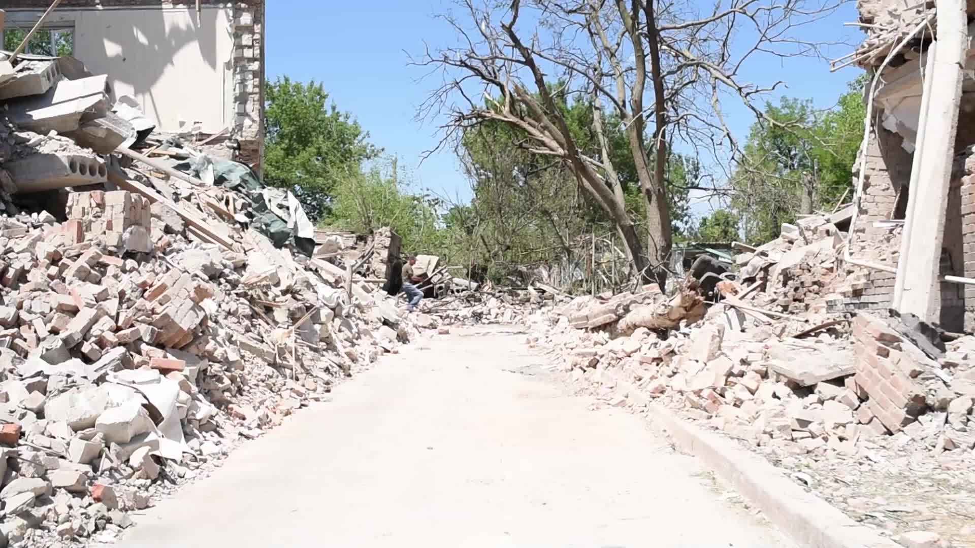 Shelling In Bastanka, UKraine  amid the Russian Invasion of Ukraine