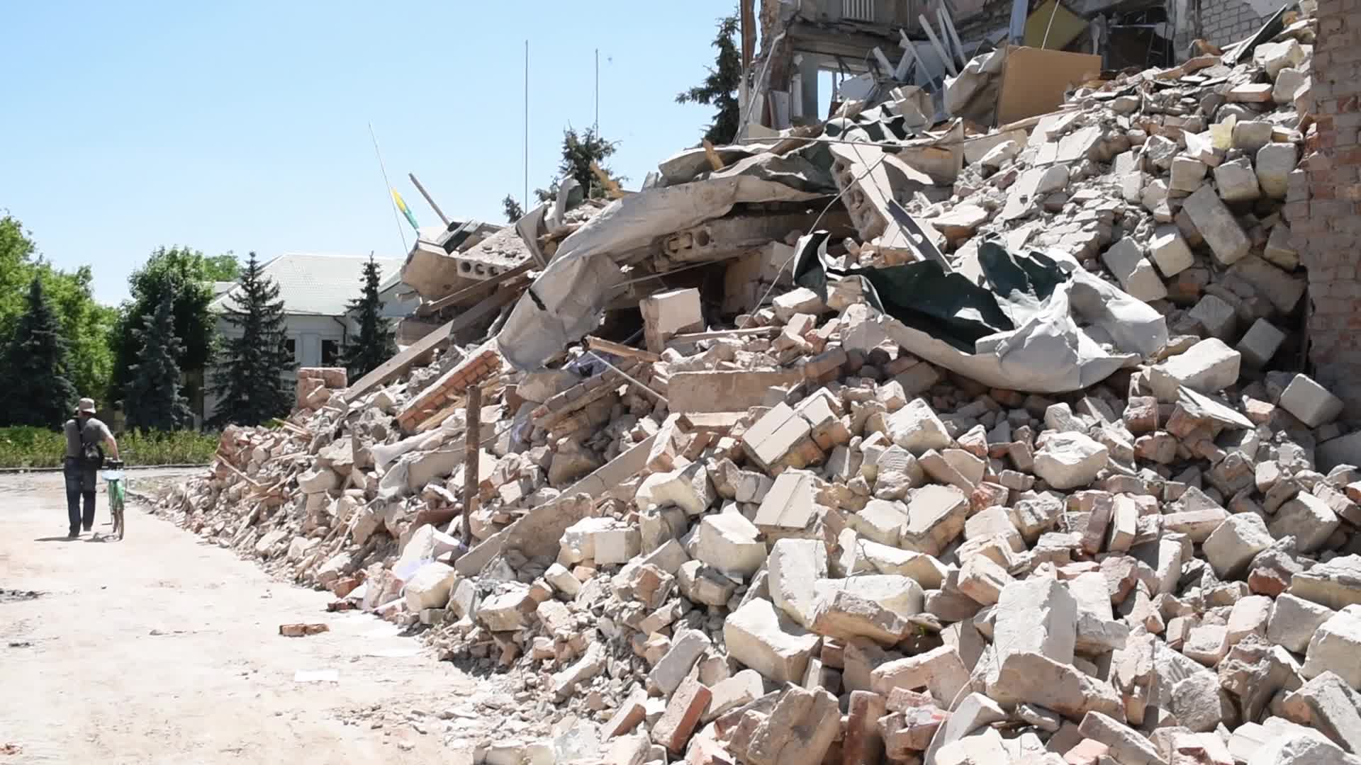 Shelling In Bastanka, UKraine  amid the Russian Invasion of Ukraine