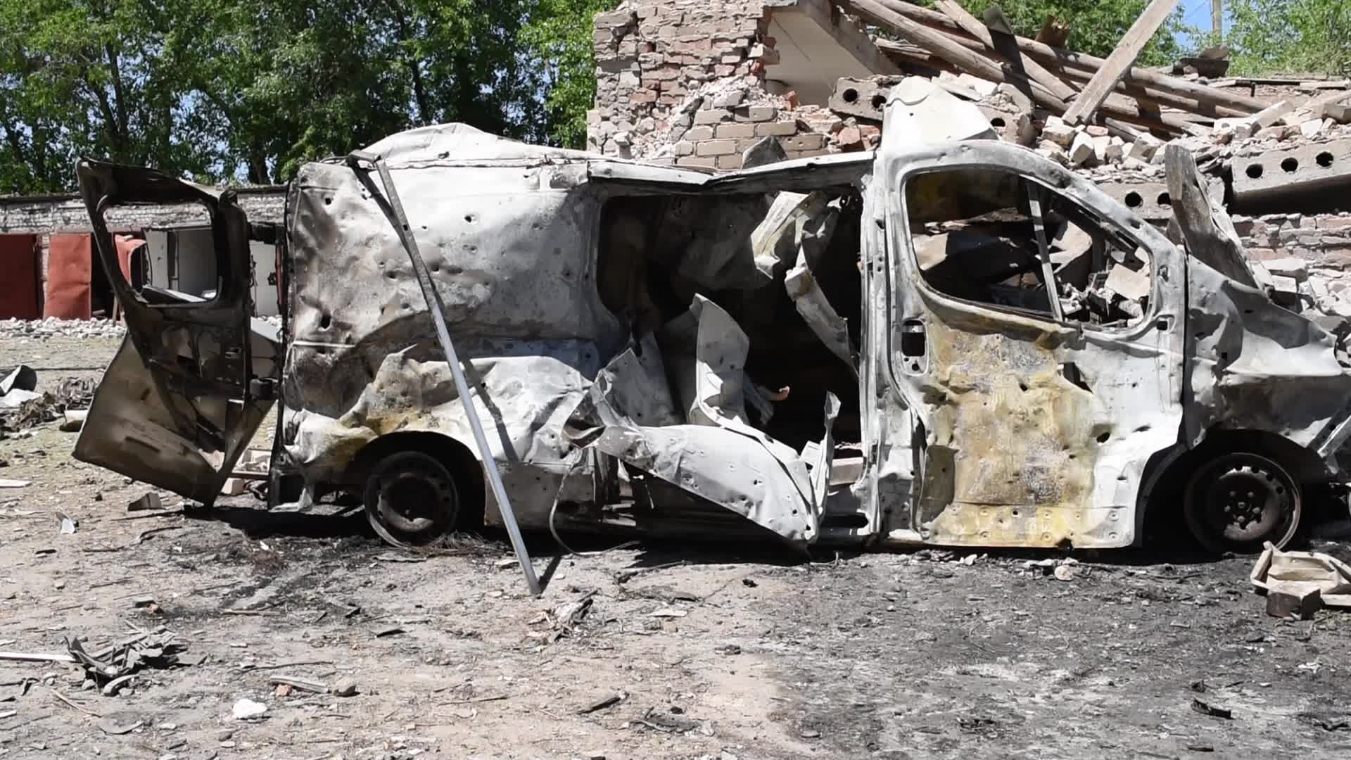 Shelling In Bastanka, UKraine  amid the Russian Invasion of Ukraine