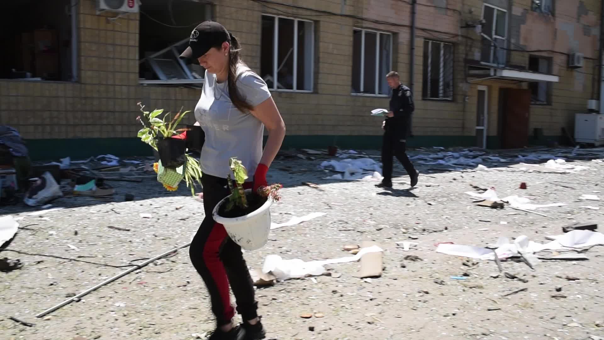 Shelling In Bastanka, UKraine  amid the Russian Invasion of Ukraine