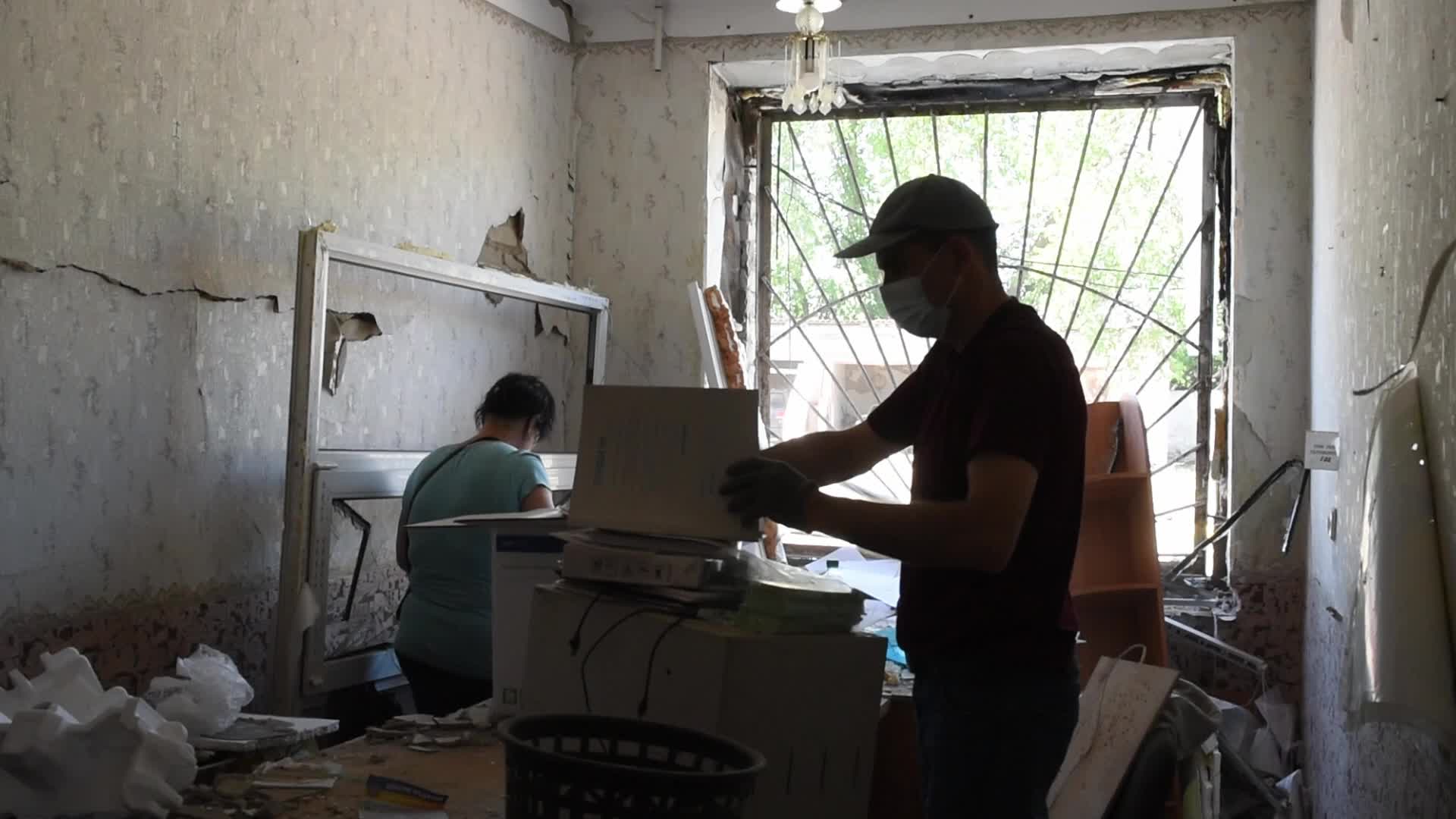 Shelling In Bastanka, UKraine  amid the Russian Invasion of Ukraine