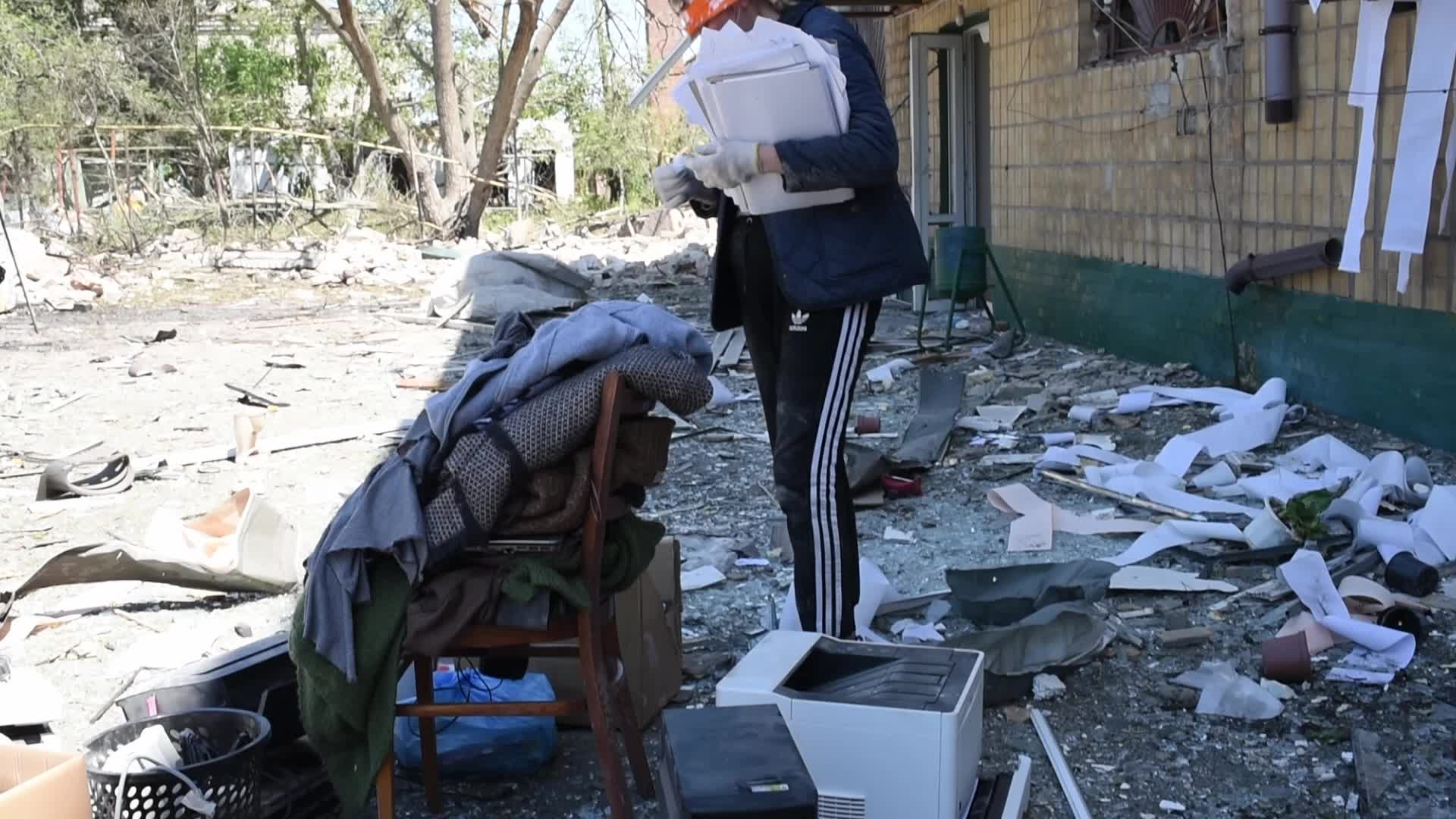Shelling In Bastanka, UKraine  amid the Russian Invasion of Ukraine