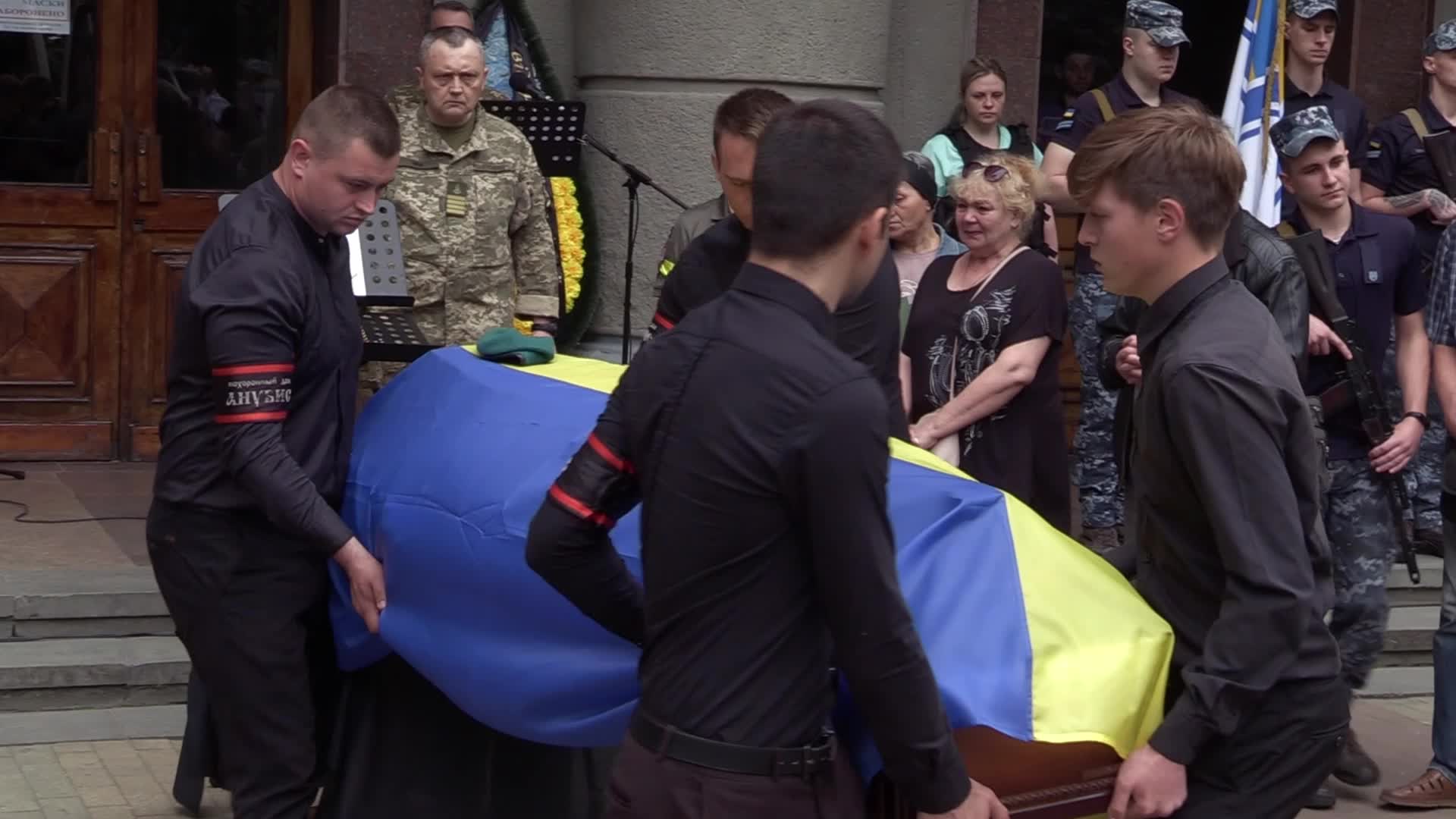 Farewell ceremony for Ukrainian serviceman Sergiy Derduga in Odesa, amid Russia's invasion in Ukraine