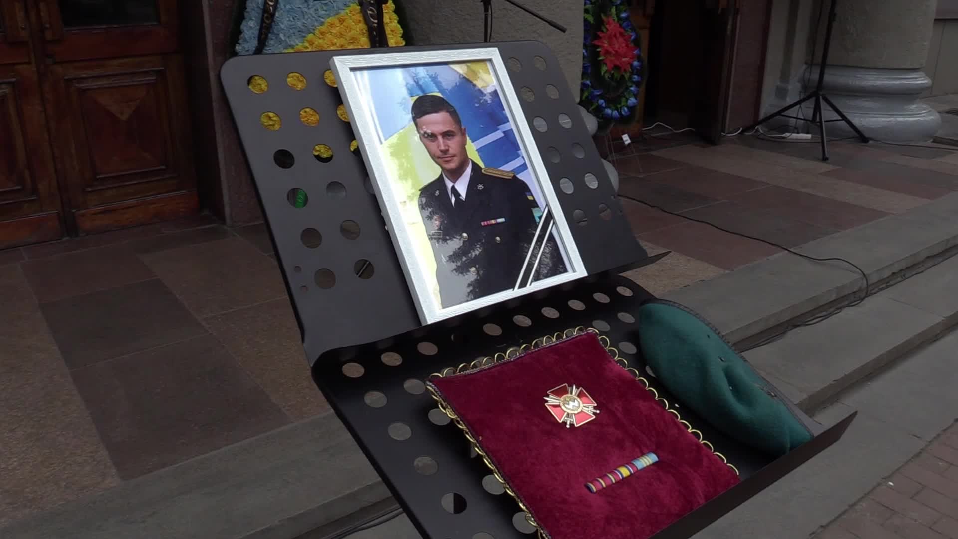 Farewell ceremony for Ukrainian serviceman Sergiy Derduga in Odesa, amid Russia's invasion in Ukraine