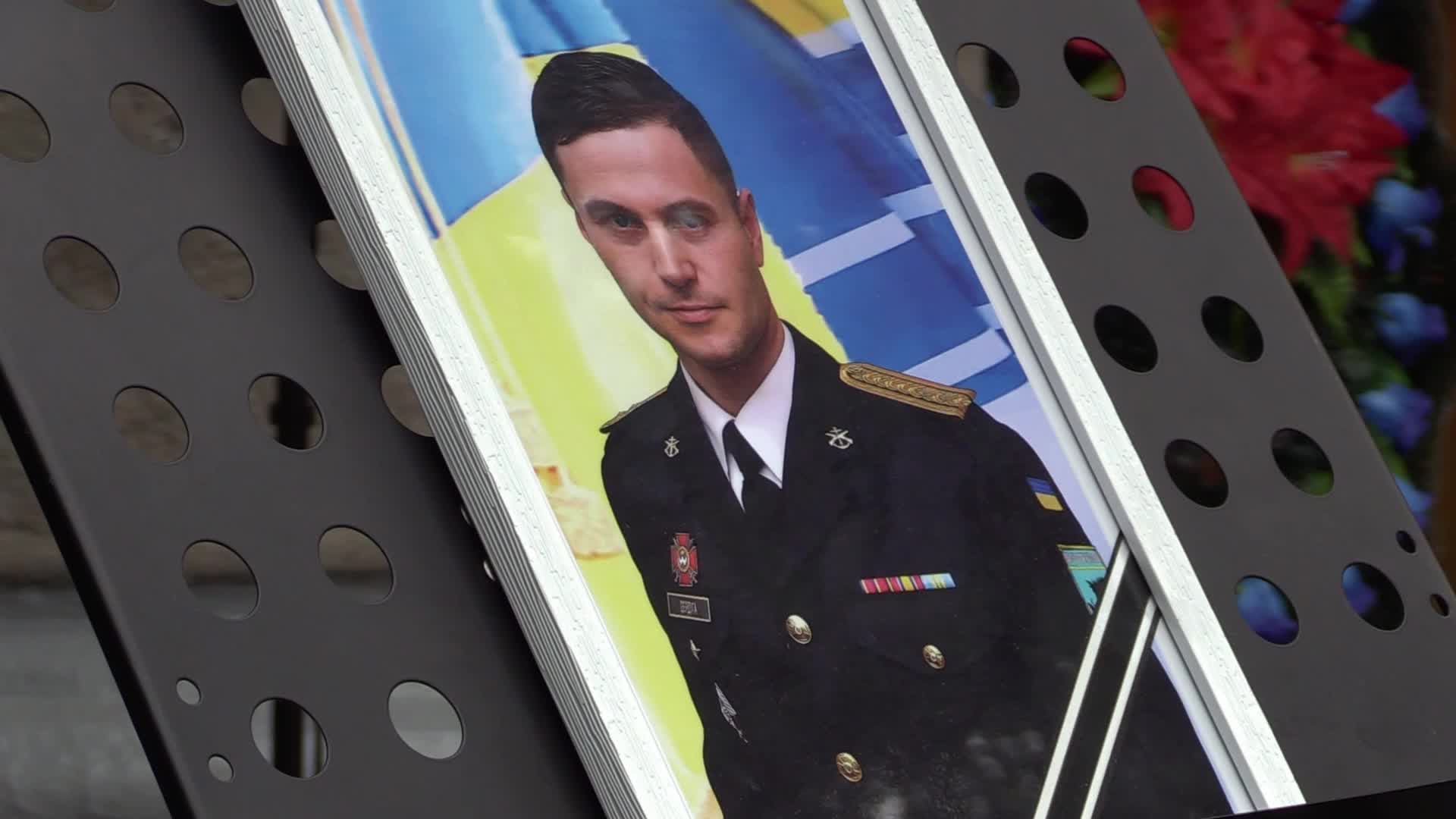 Farewell ceremony for Ukrainian serviceman Sergiy Derduga in Odesa, amid Russia's invasion in Ukraine